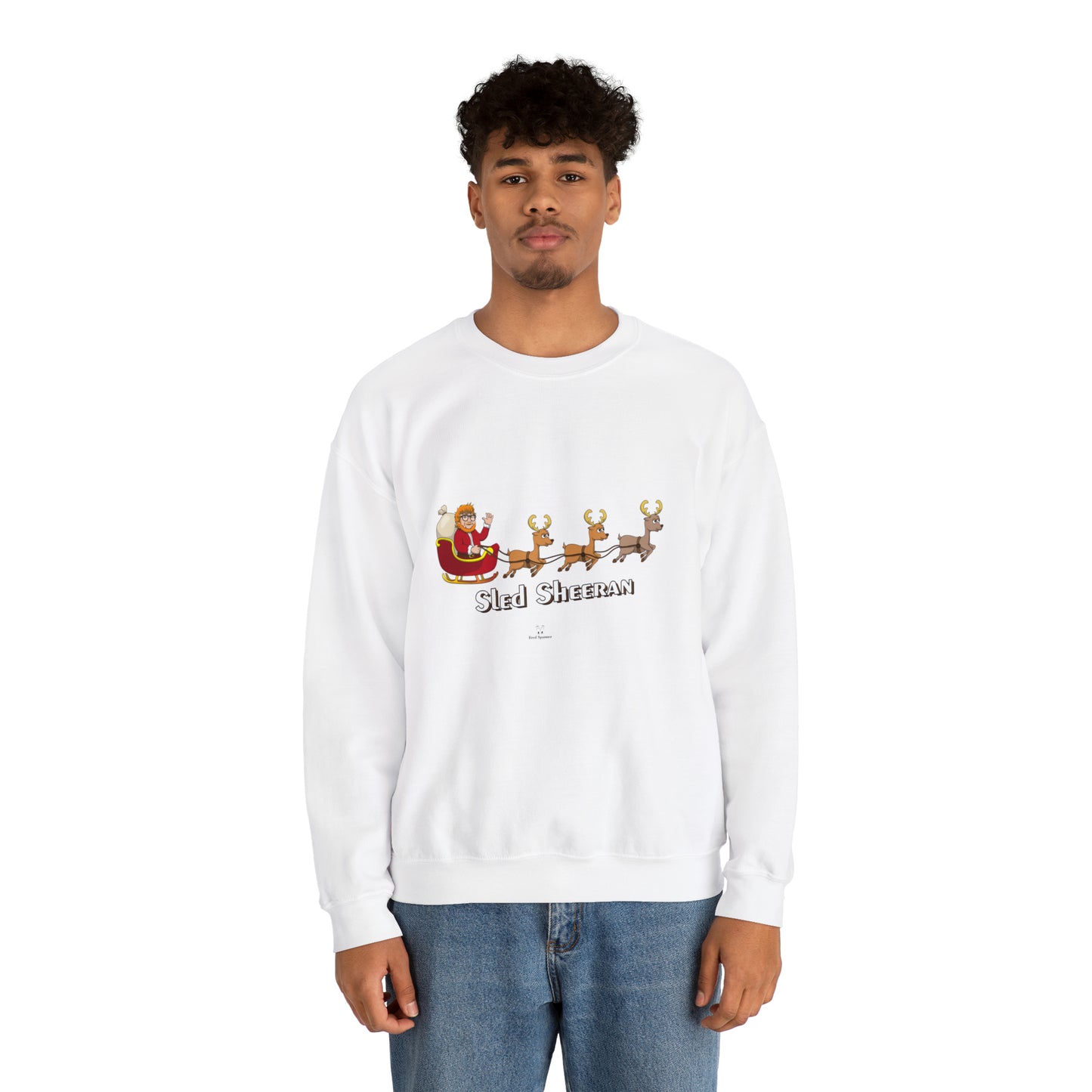 Sled Sheeran Christmas sweatshirt