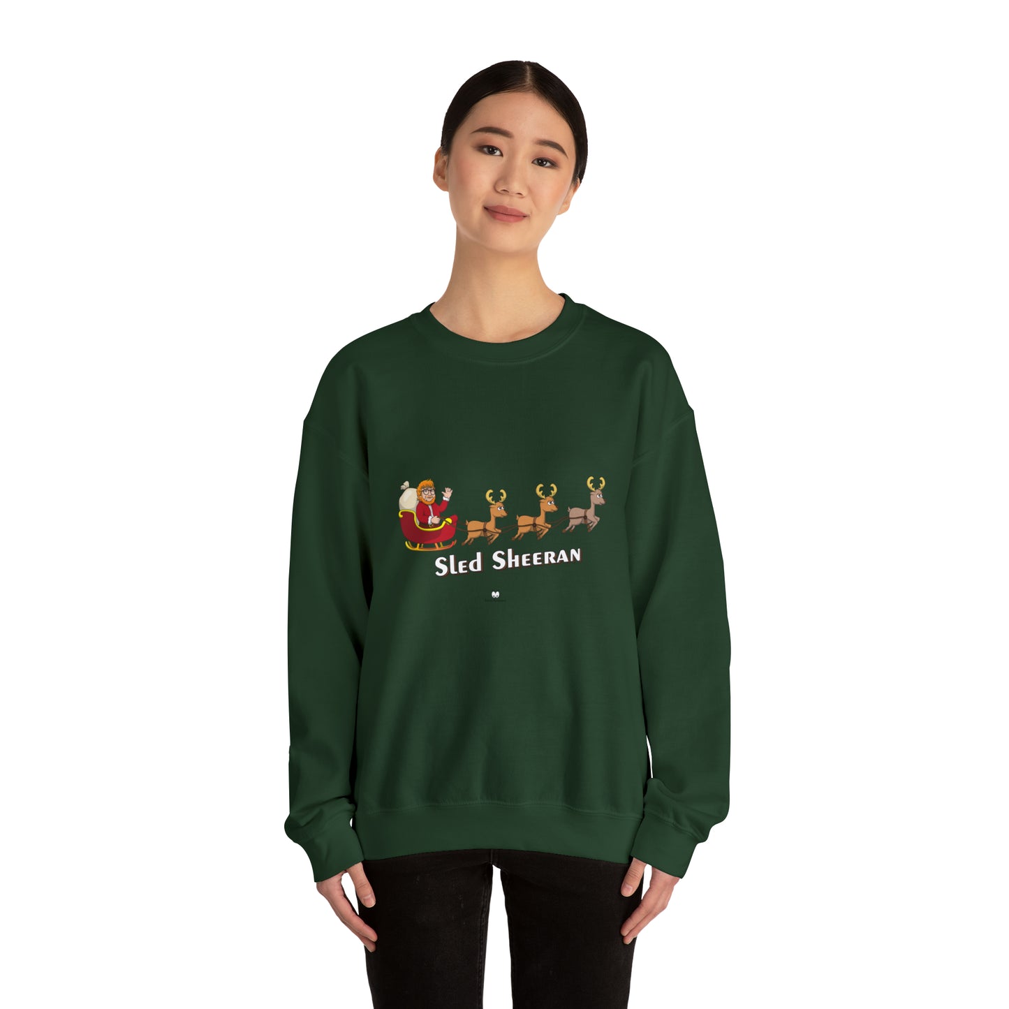 Sled Sheeran Christmas sweatshirt