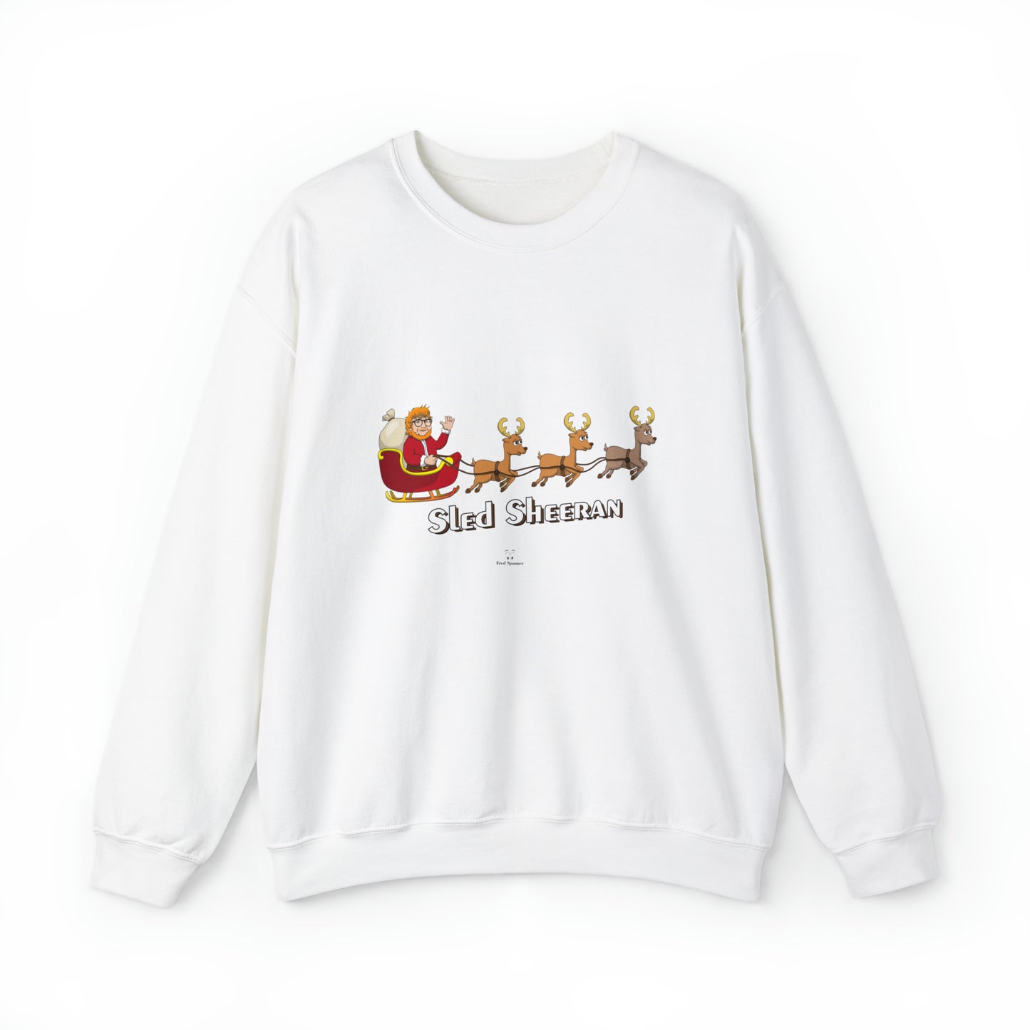 Sled Sheeran Christmas sweatshirt