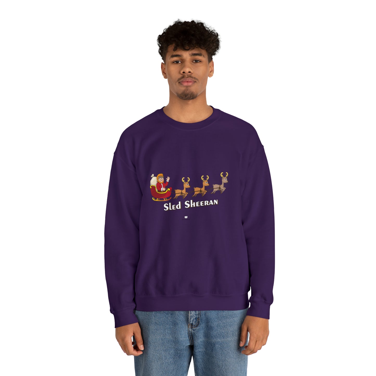 Sled Sheeran Christmas sweatshirt