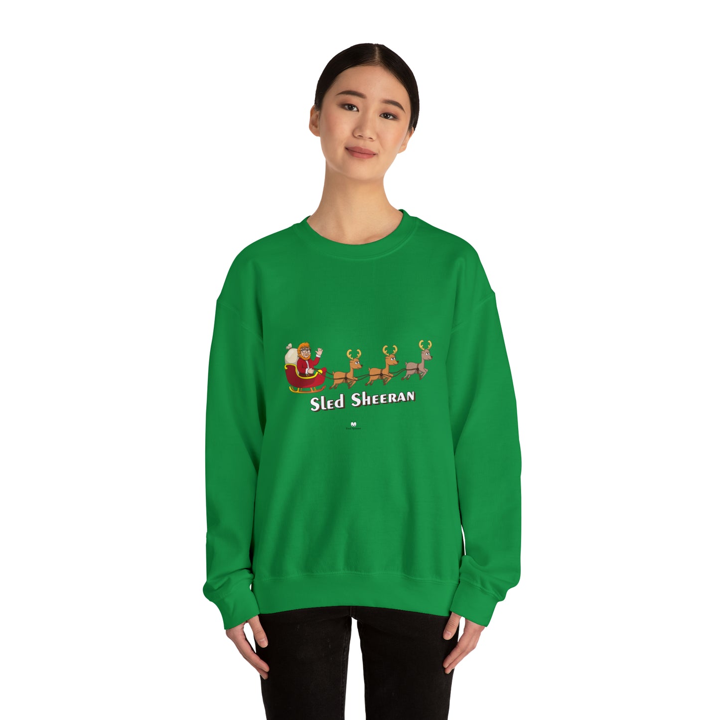 Sled Sheeran Christmas sweatshirt