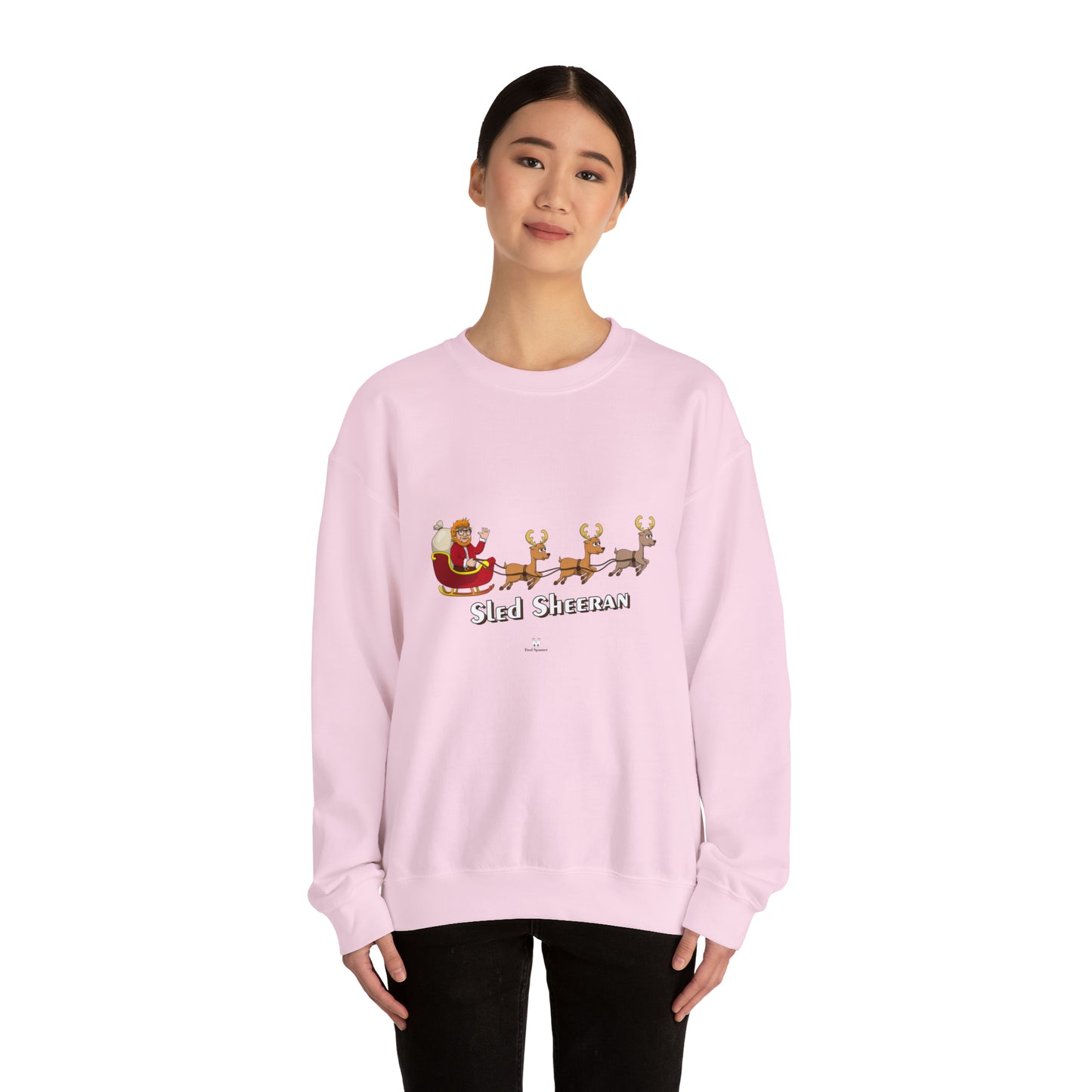 Sled Sheeran Christmas sweatshirt