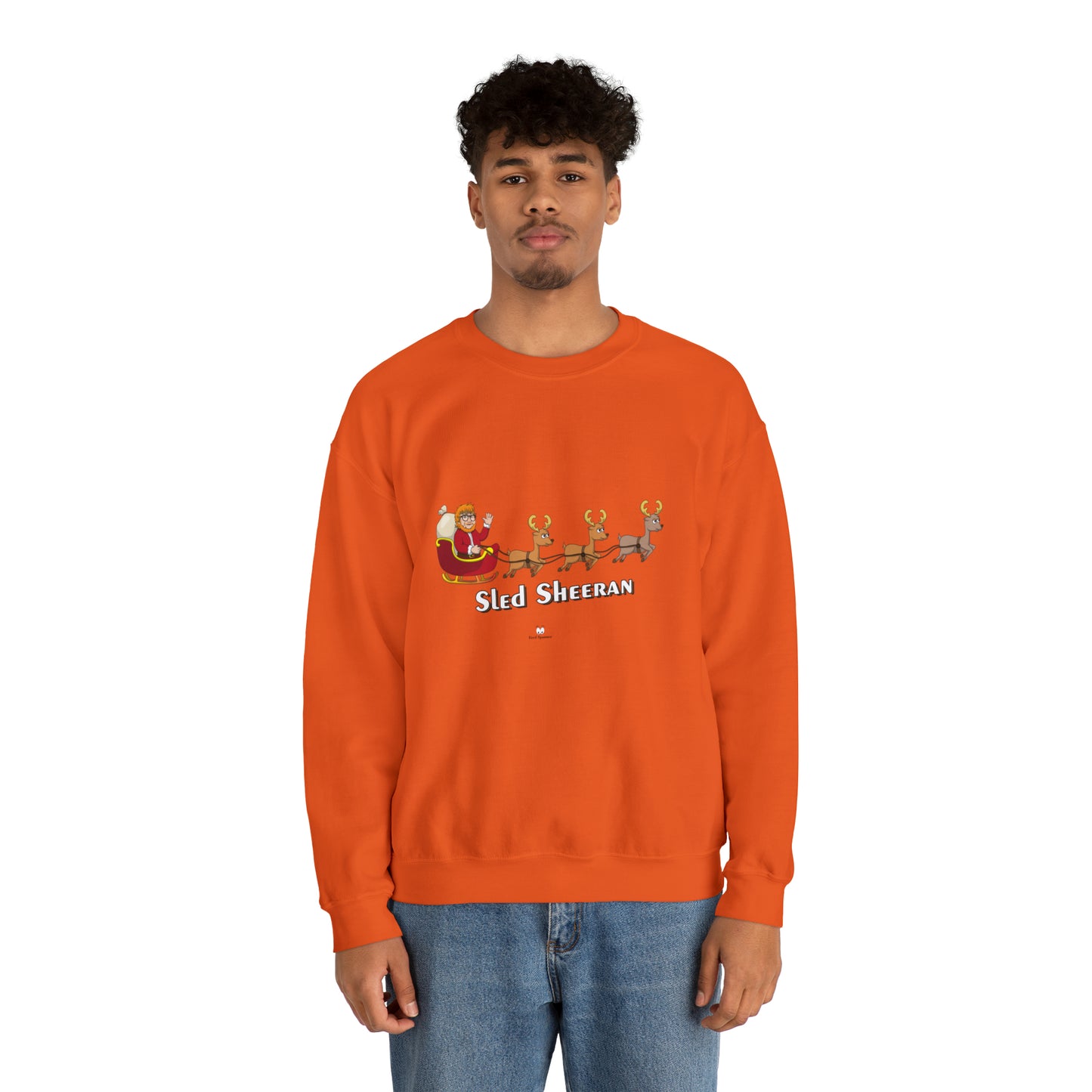 Sled Sheeran Christmas sweatshirt