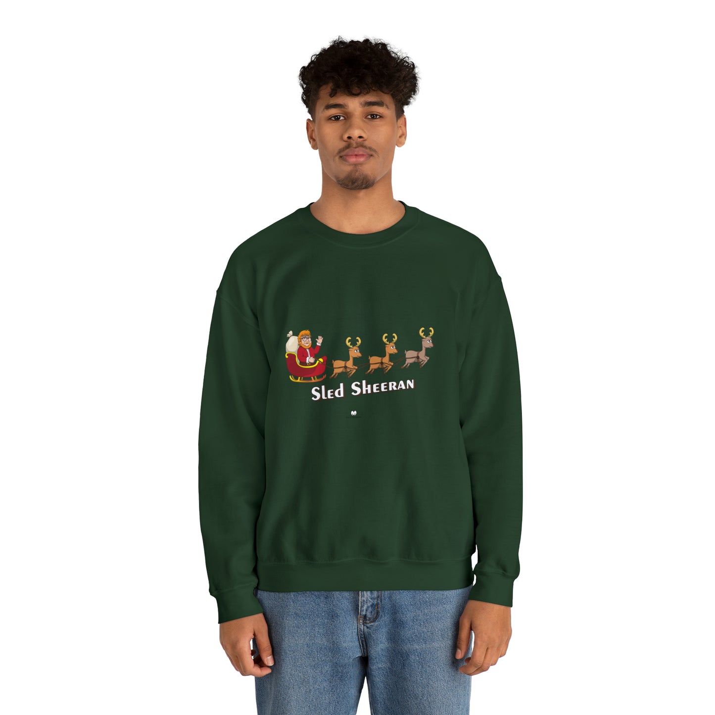 Sled Sheeran Christmas sweatshirt