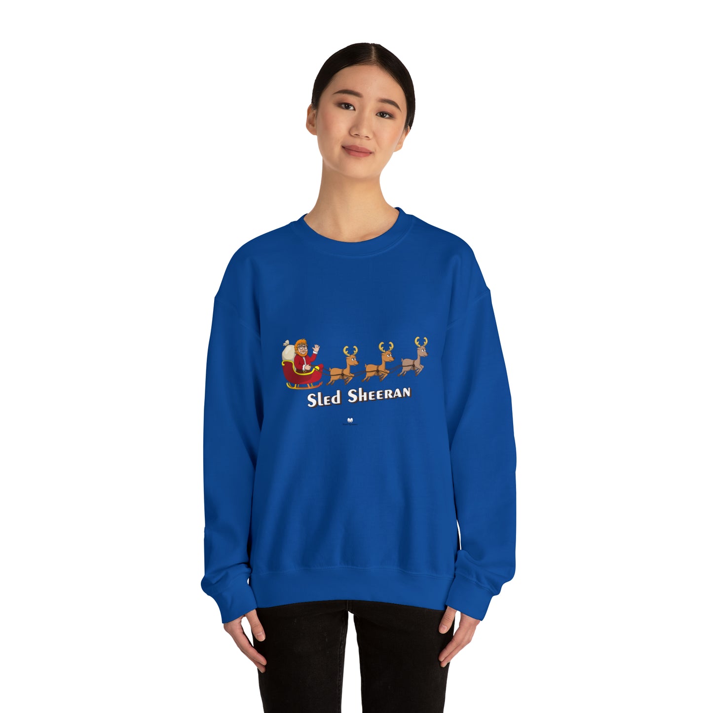 Sled Sheeran Christmas sweatshirt