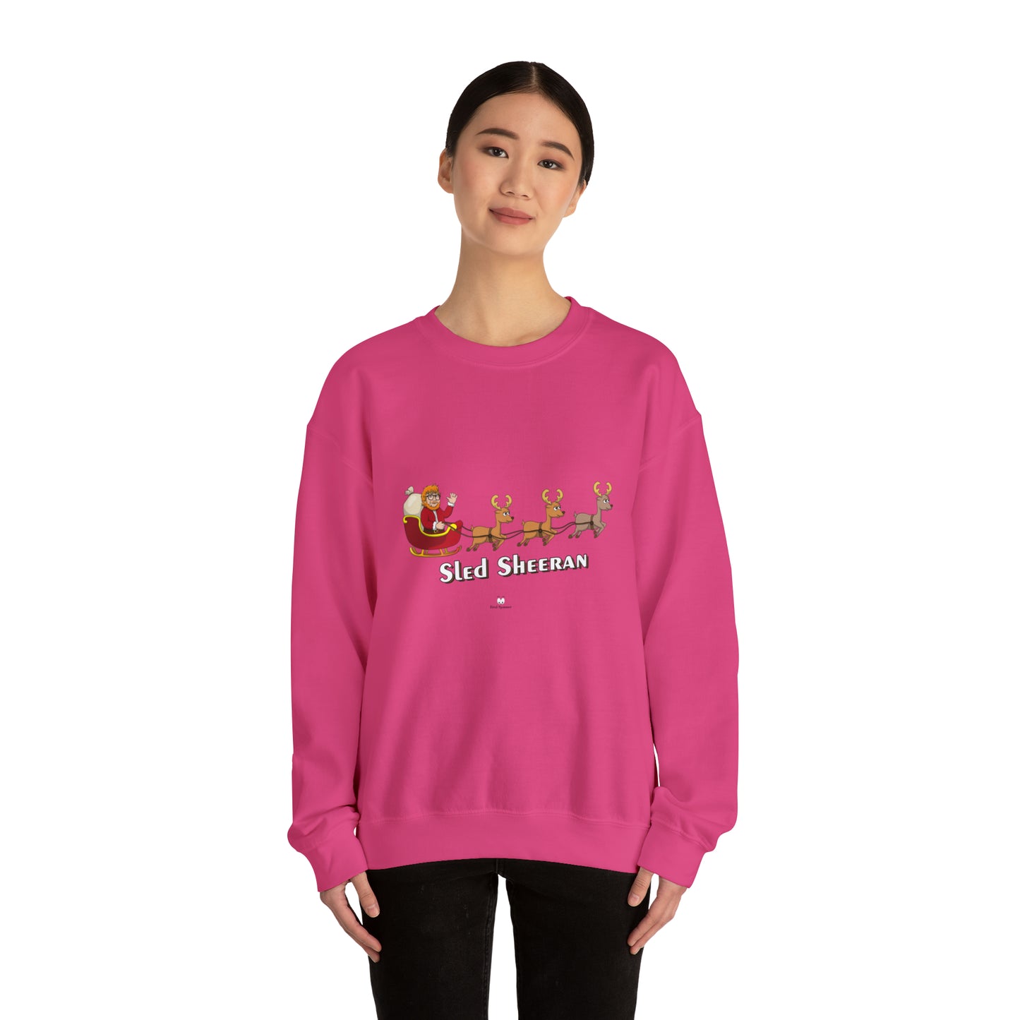 Sled Sheeran Christmas sweatshirt
