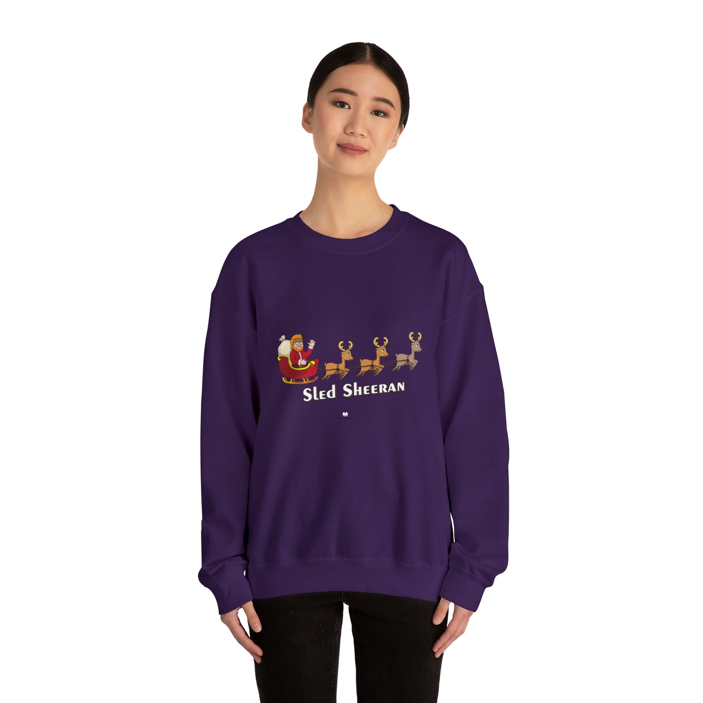 Sled Sheeran Christmas sweatshirt
