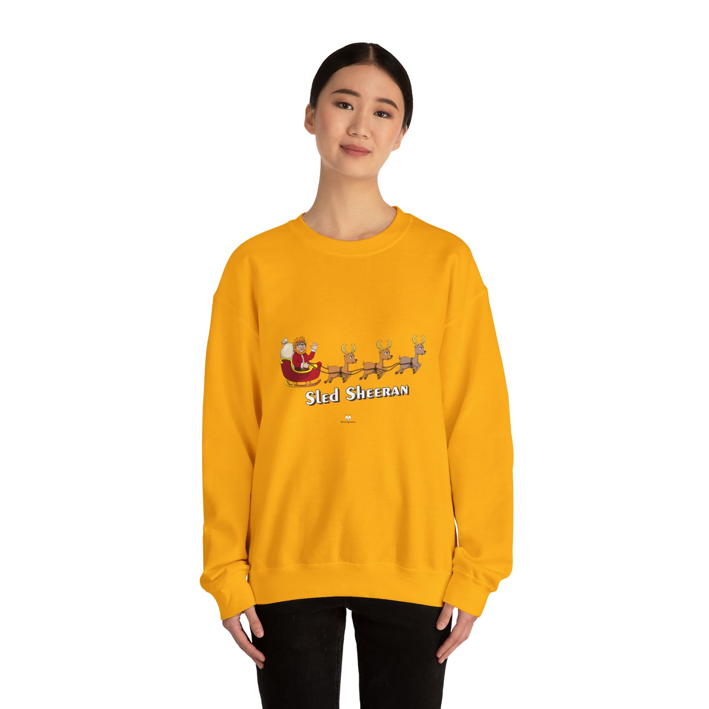 Sled Sheeran Christmas sweatshirt