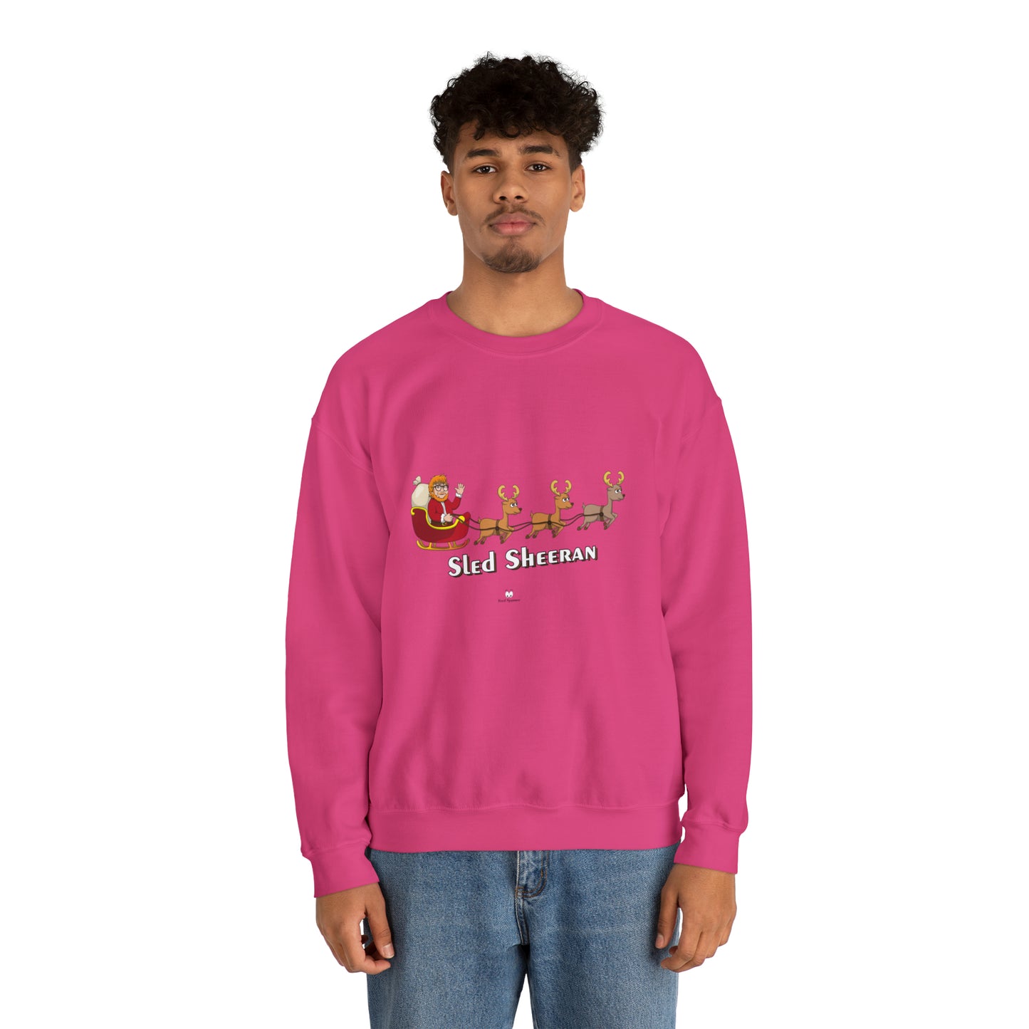 Sled Sheeran Christmas sweatshirt