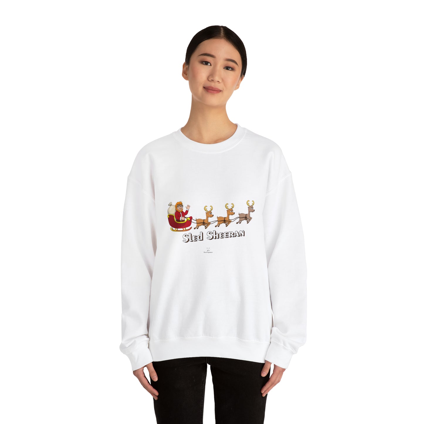 Sled Sheeran Christmas sweatshirt