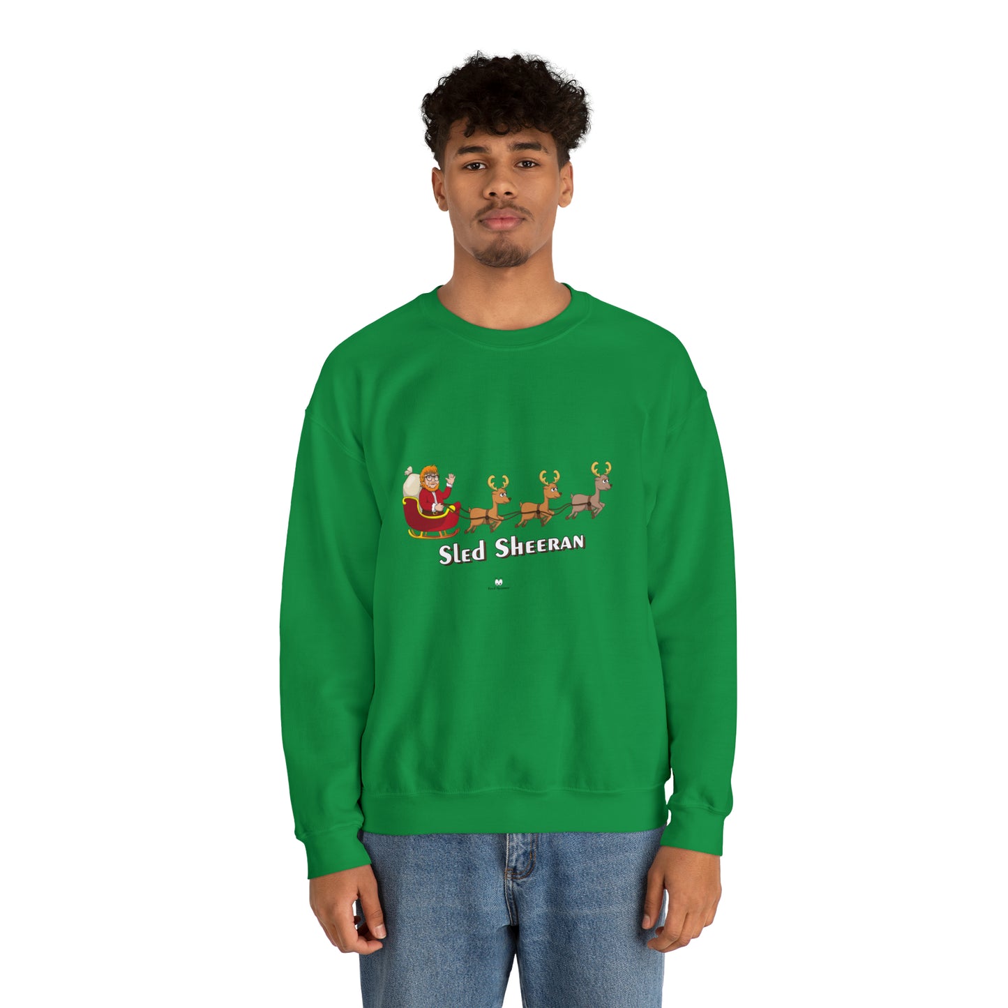 Sled Sheeran Christmas sweatshirt