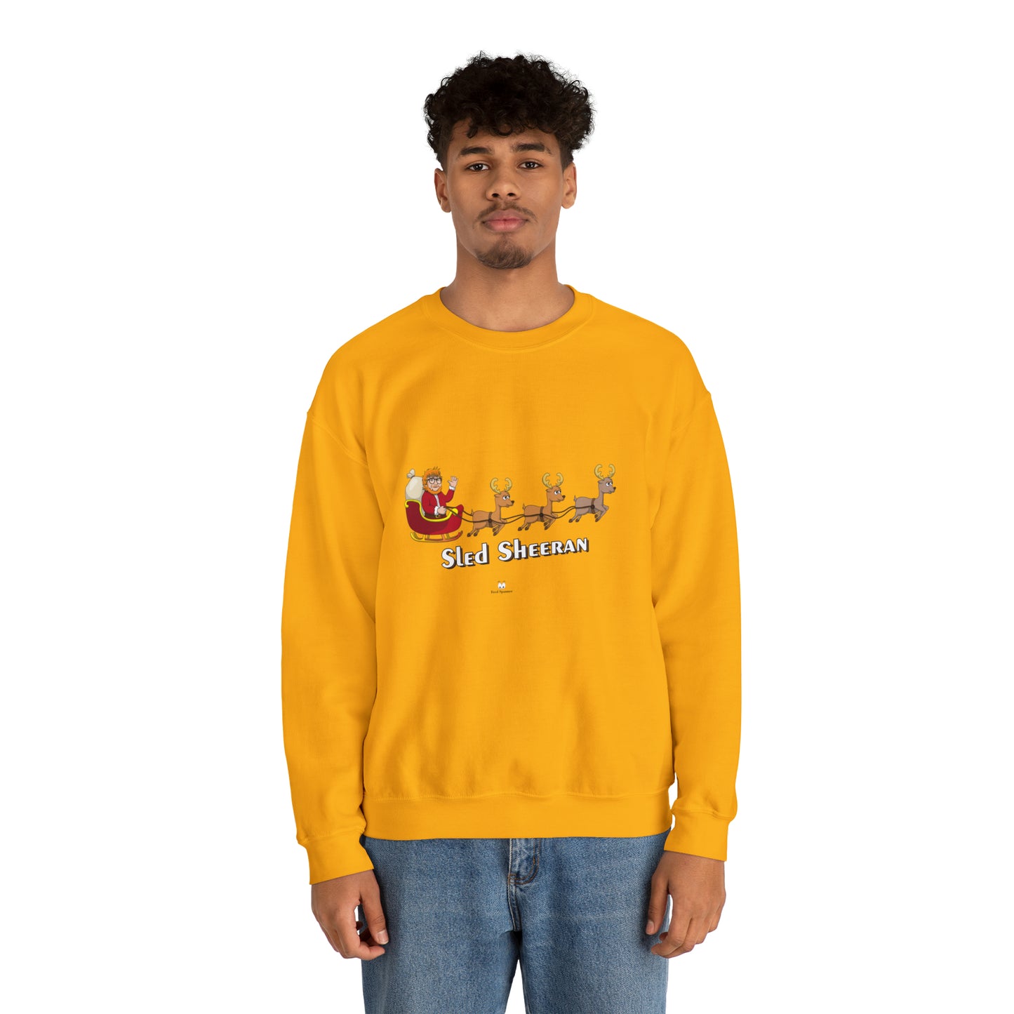 Sled Sheeran Christmas sweatshirt