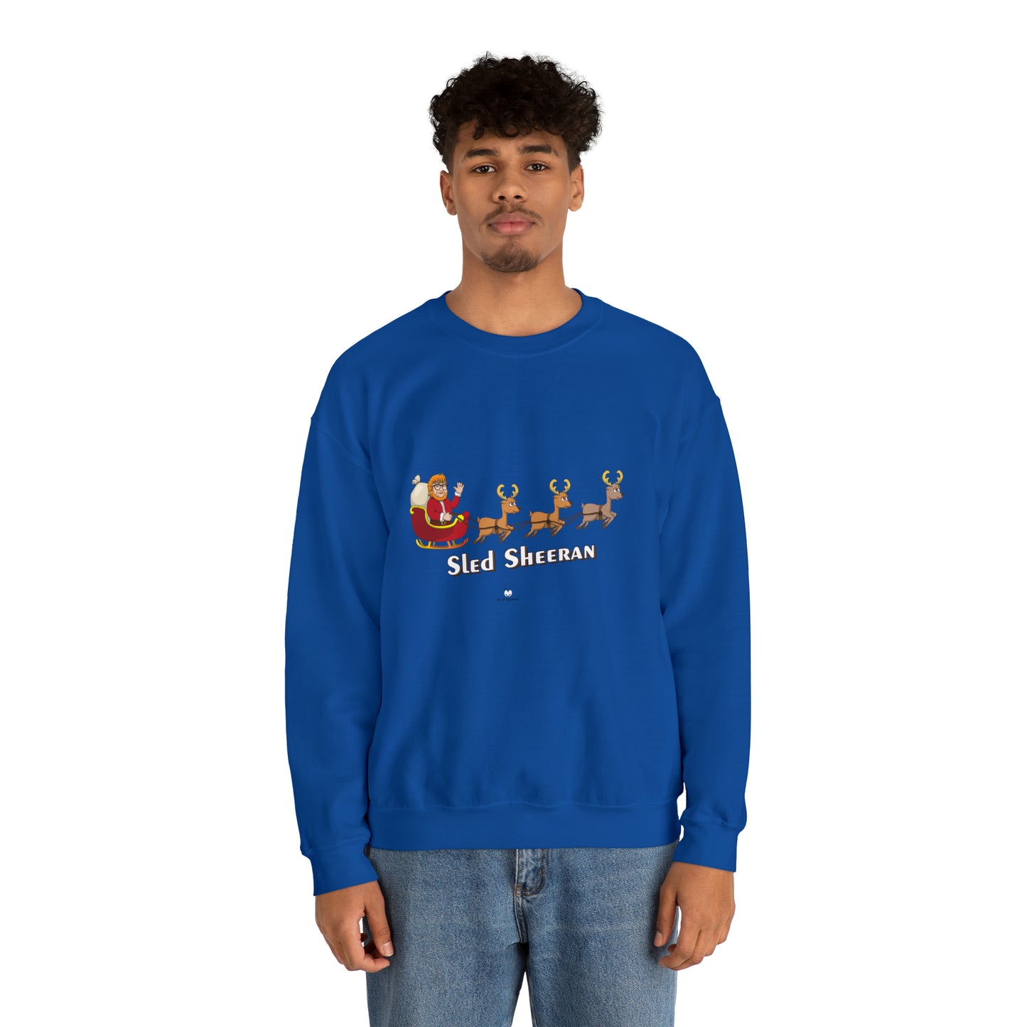 Sled Sheeran Christmas sweatshirt