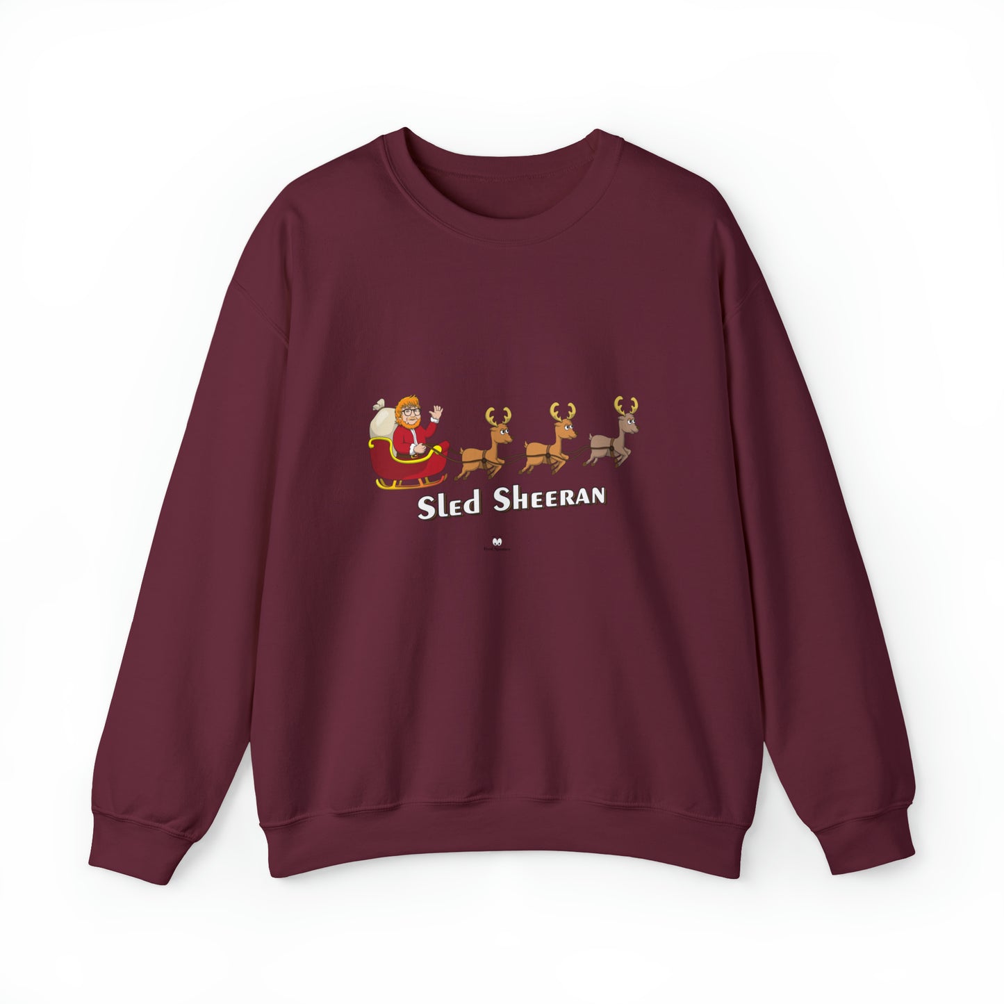 Sled Sheeran Christmas sweatshirt