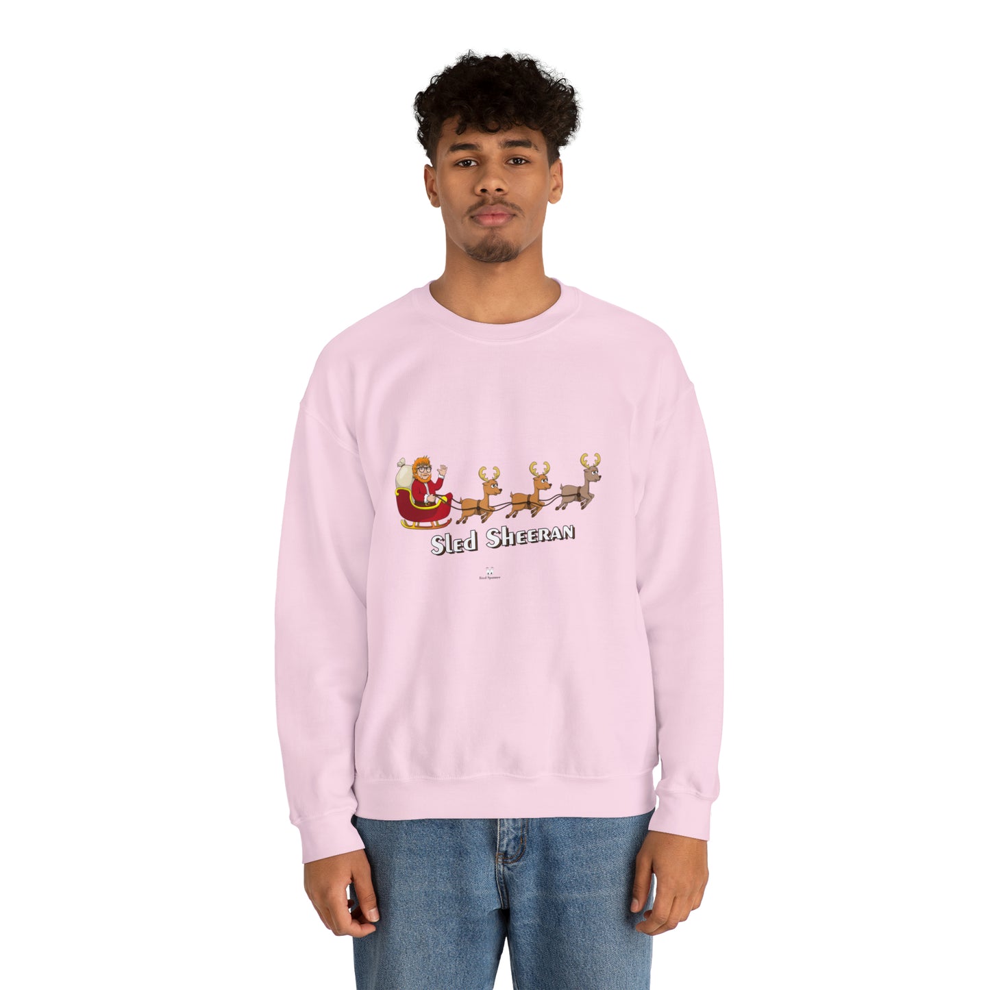 Sled Sheeran Christmas sweatshirt