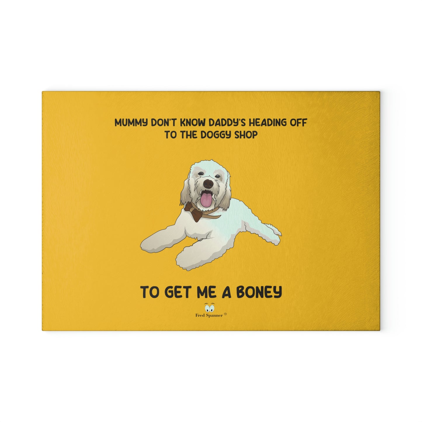 Doggy Shop- Glass Cutting Board