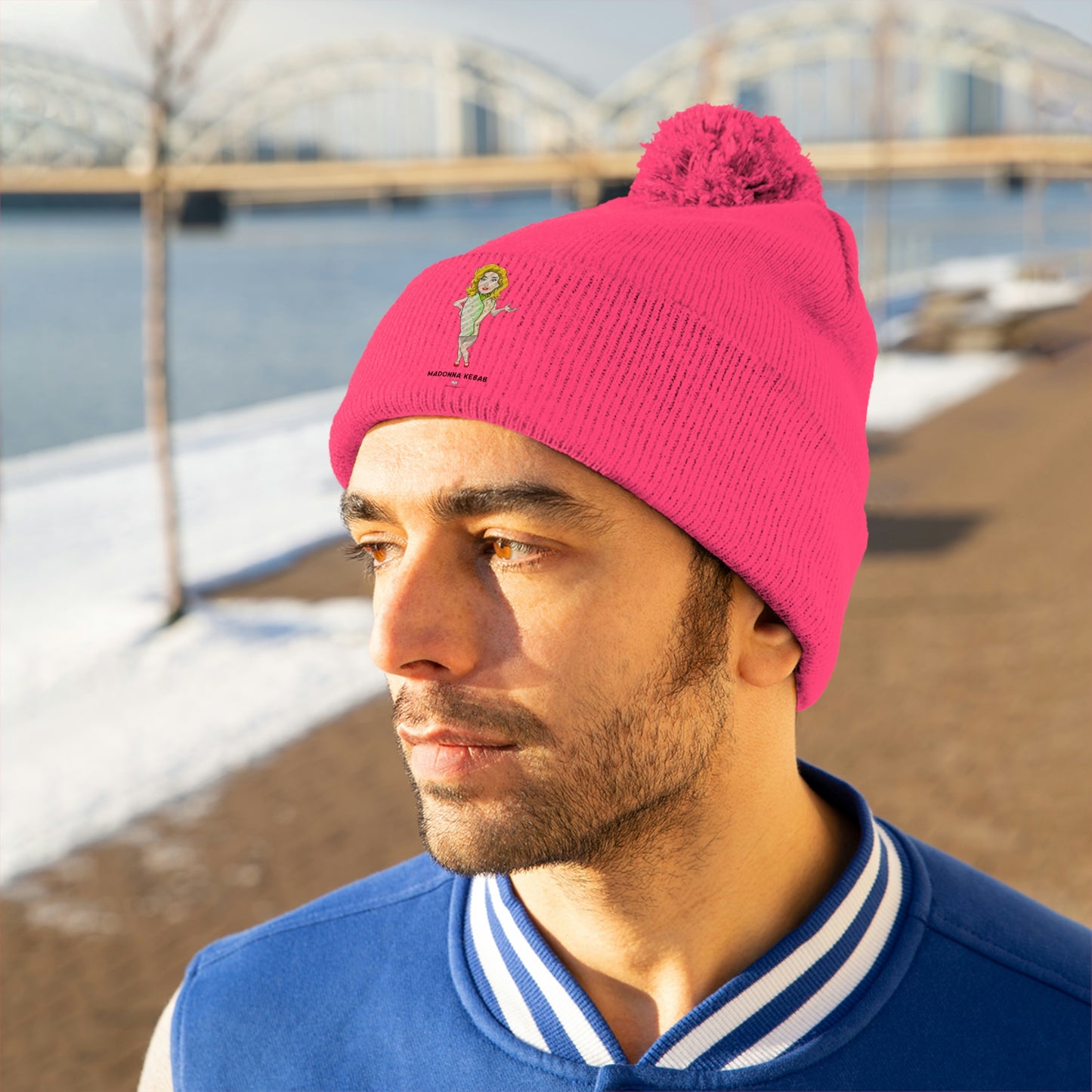 Madonna Kebab Pom Pom Beanie