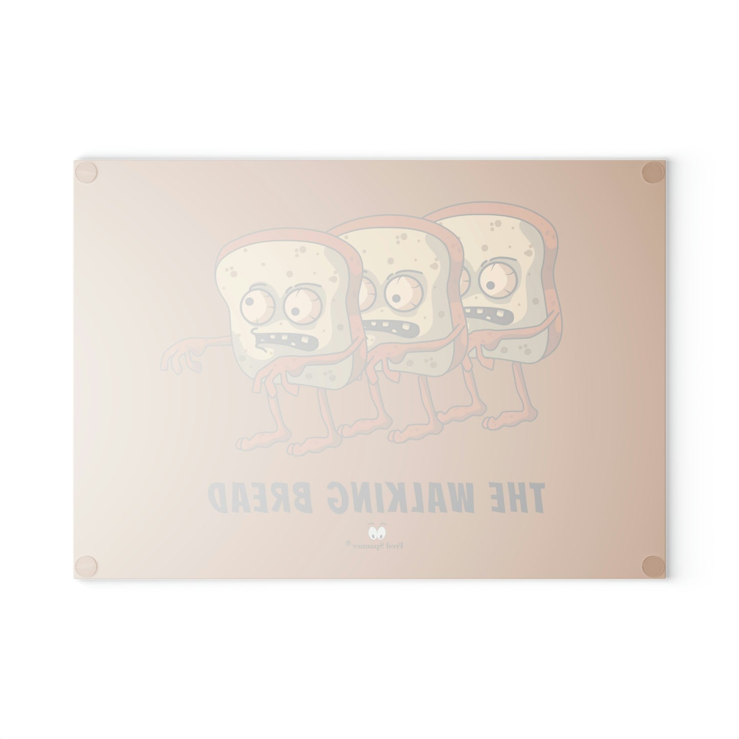 The Walking Bread - Glass Cutting Board
