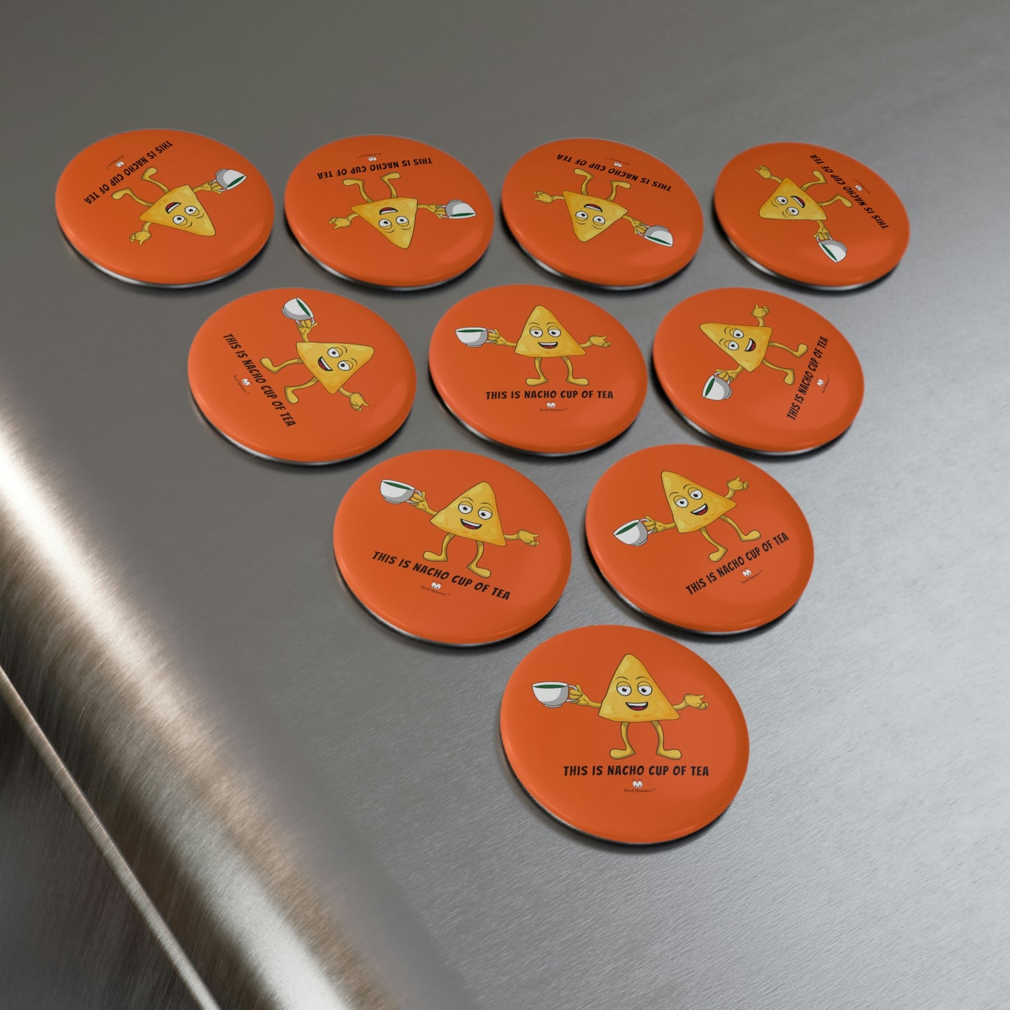 This is nacho cup of tea- Fridge Magnet, Round (1 & 10 pcs)