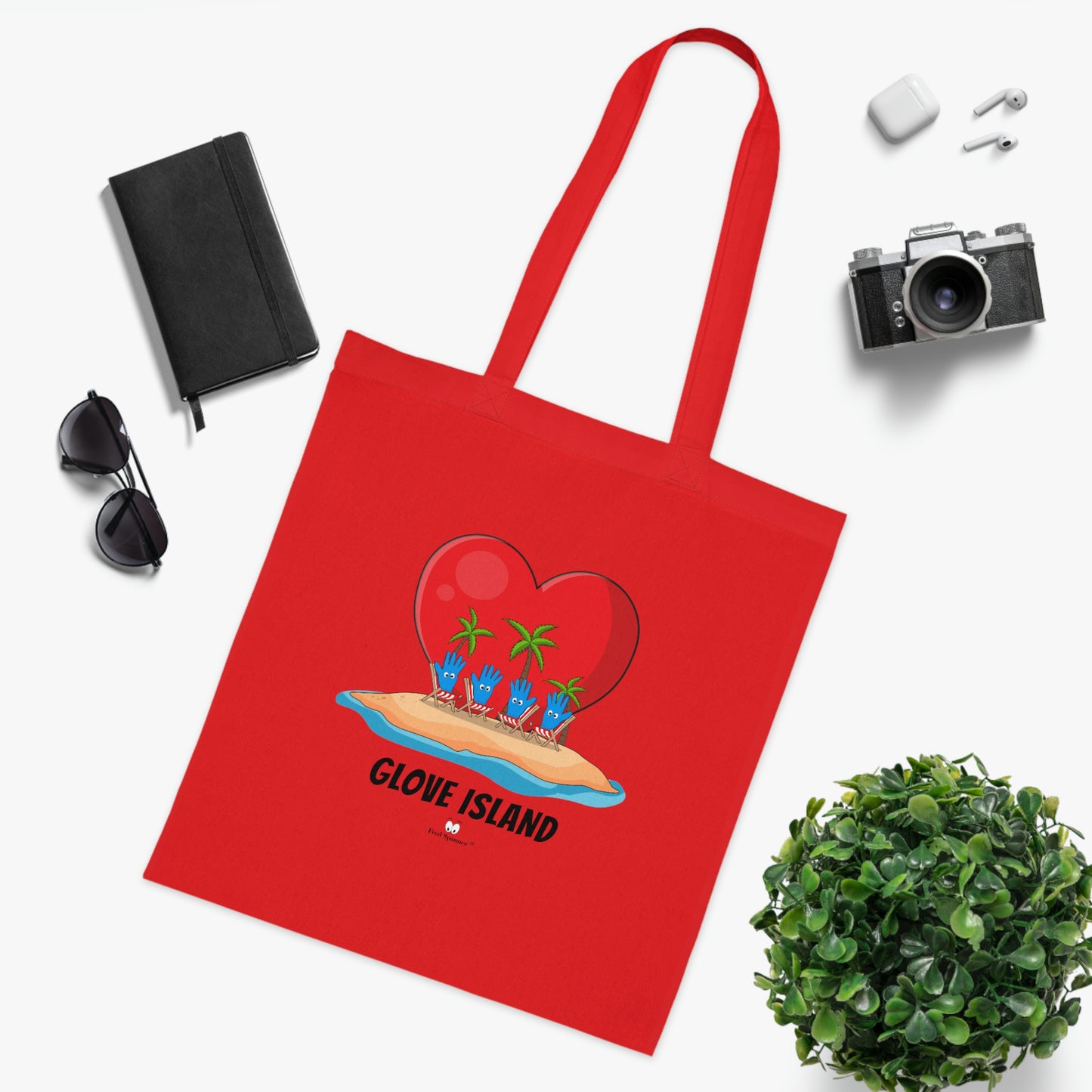 Glove Island- Cotton Tote Bag
