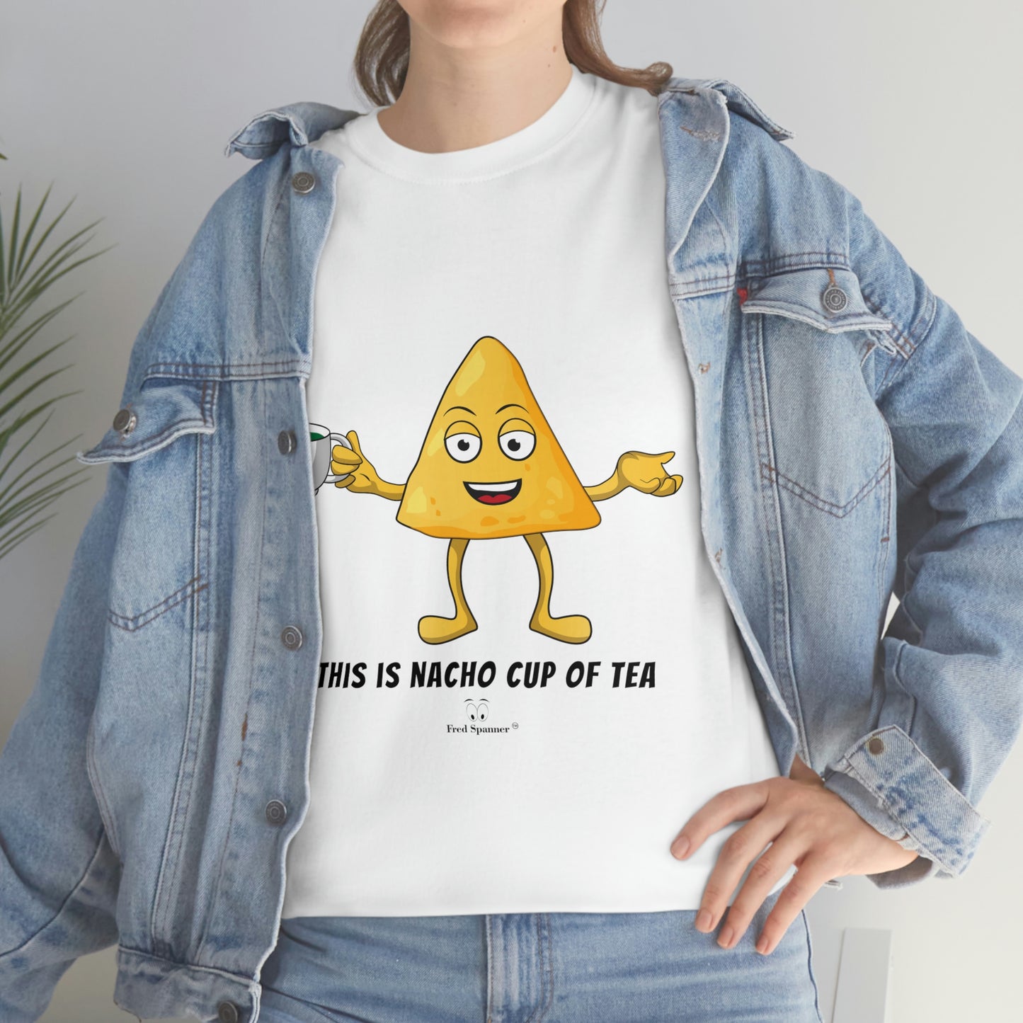 This is nacho cup of tea. Cotton Tee