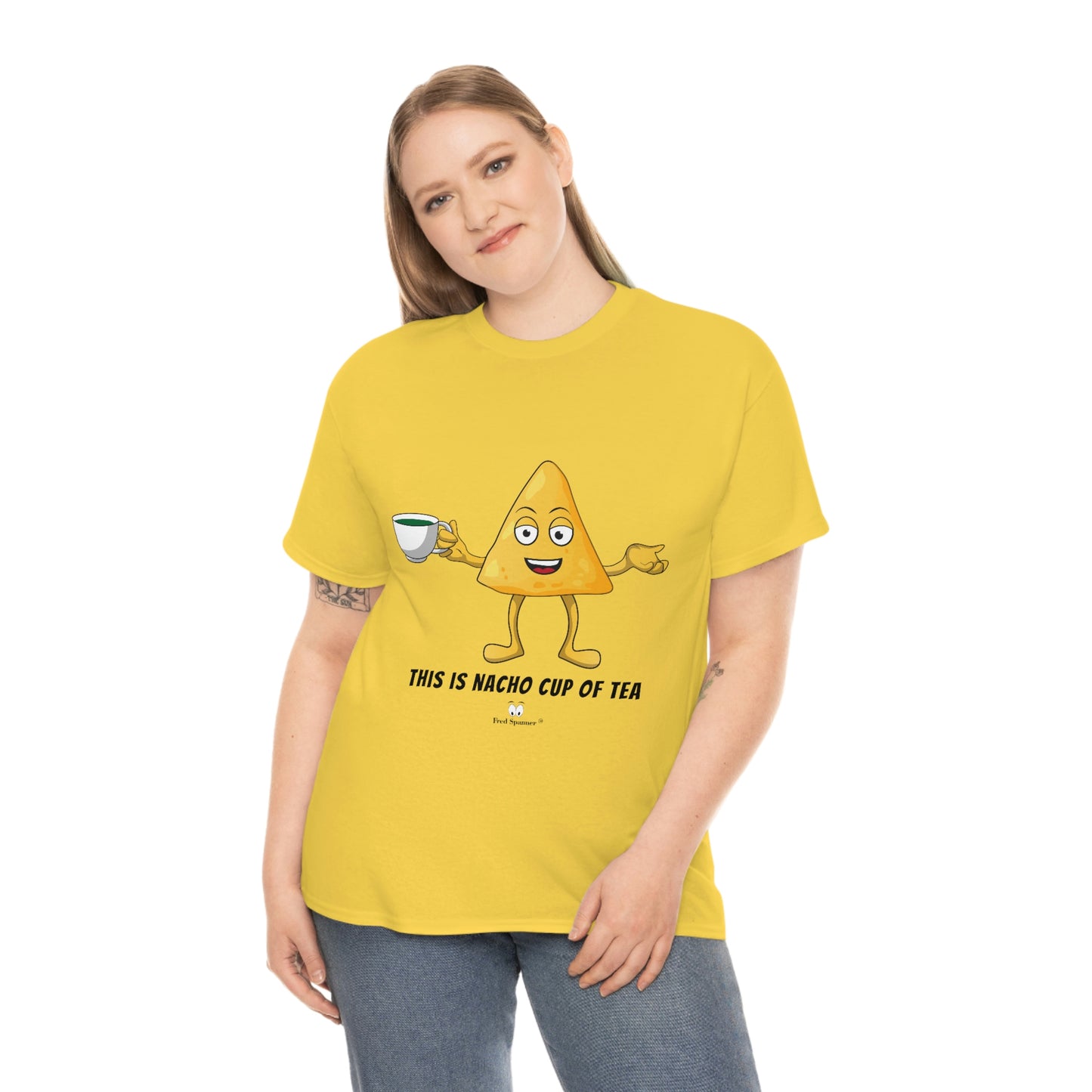 This is nacho cup of tea. Cotton Tee