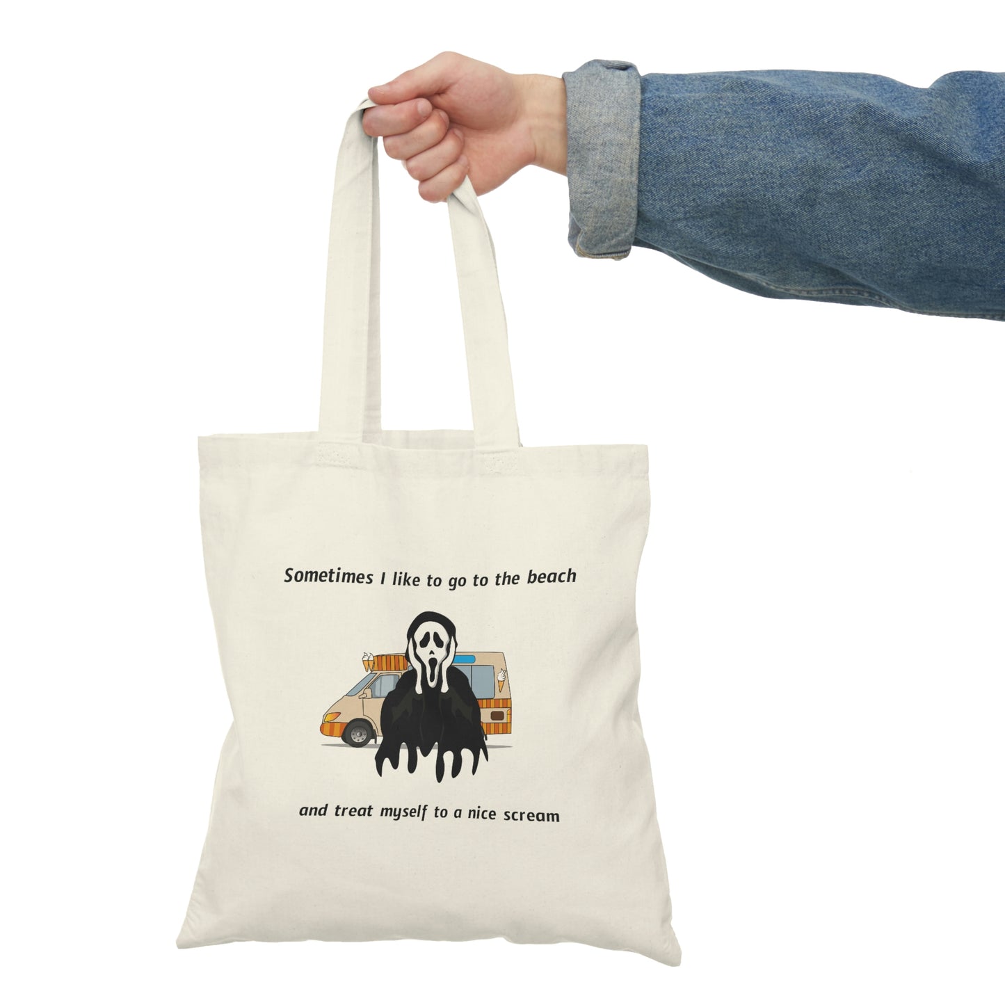 Scream- Natural Tote Bag