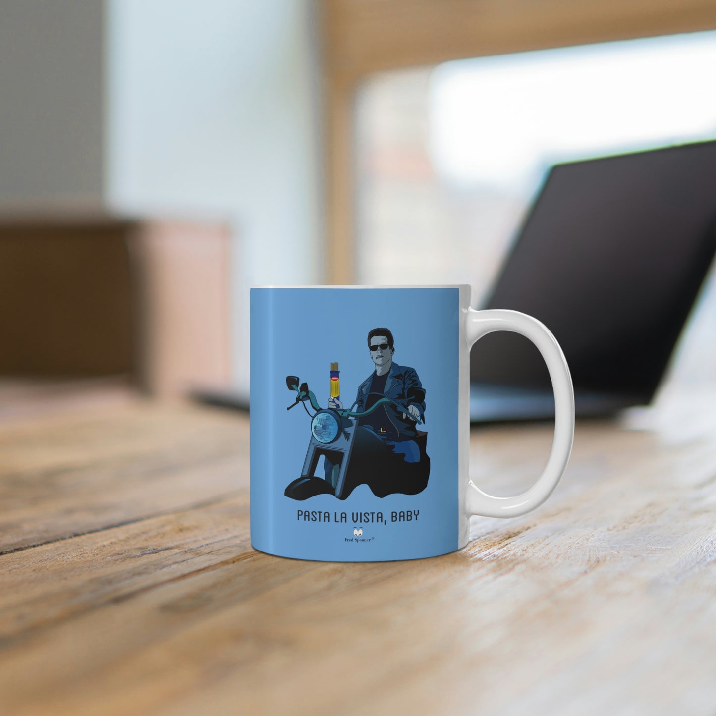 Pasta La Vista, Baby, Ceramic Coffee Cup