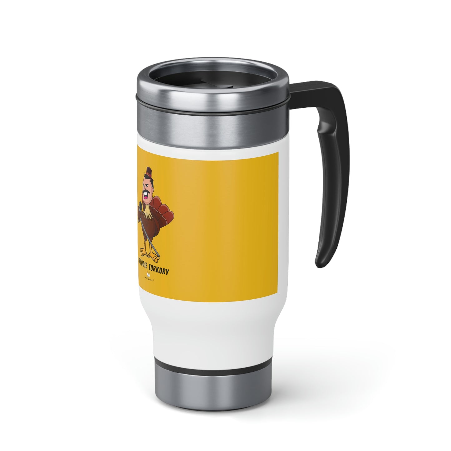 Freddie Turkury Stainless Steel Travel Mug with Handle