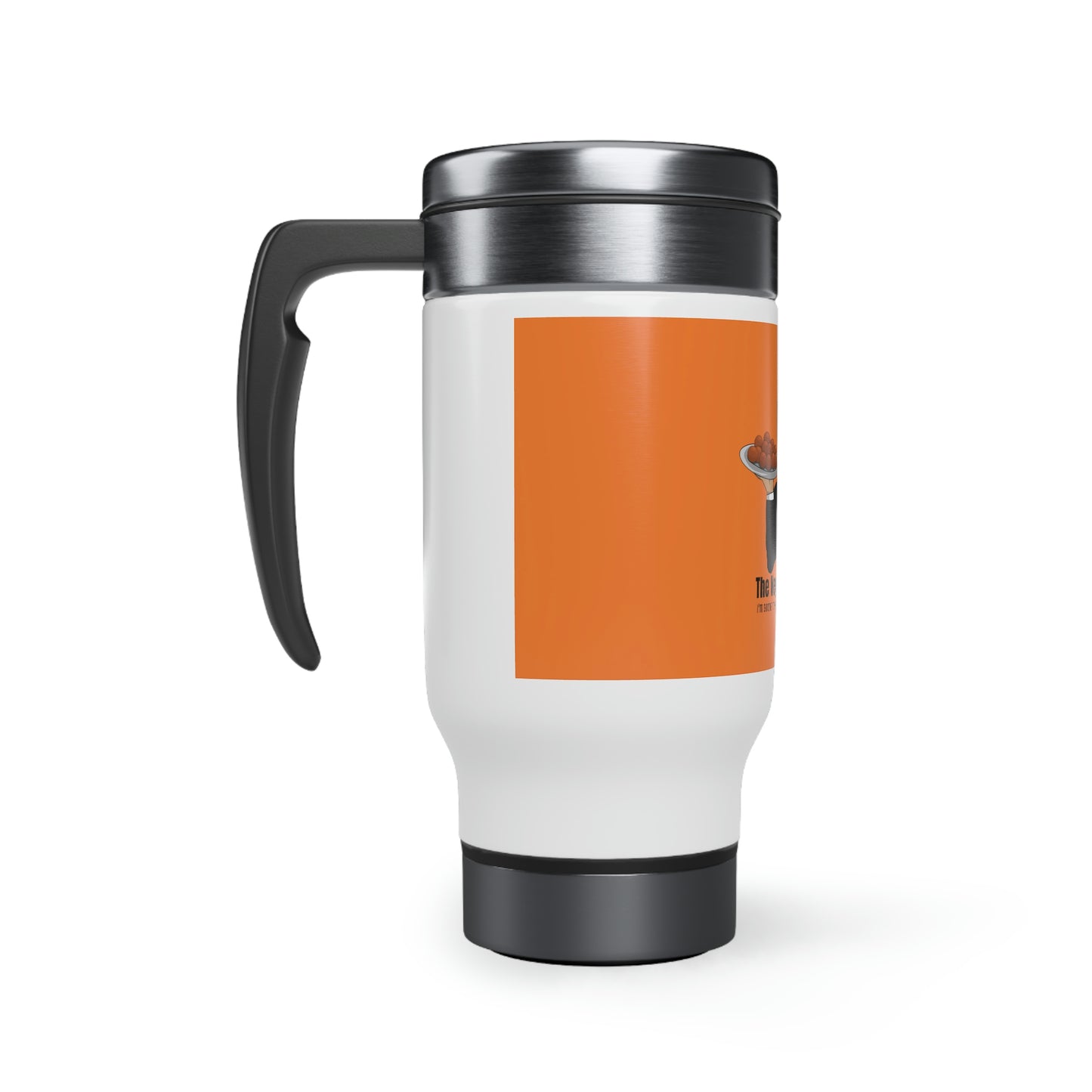 Vegan Godfather Stainless Steel Travel Mug with Handle