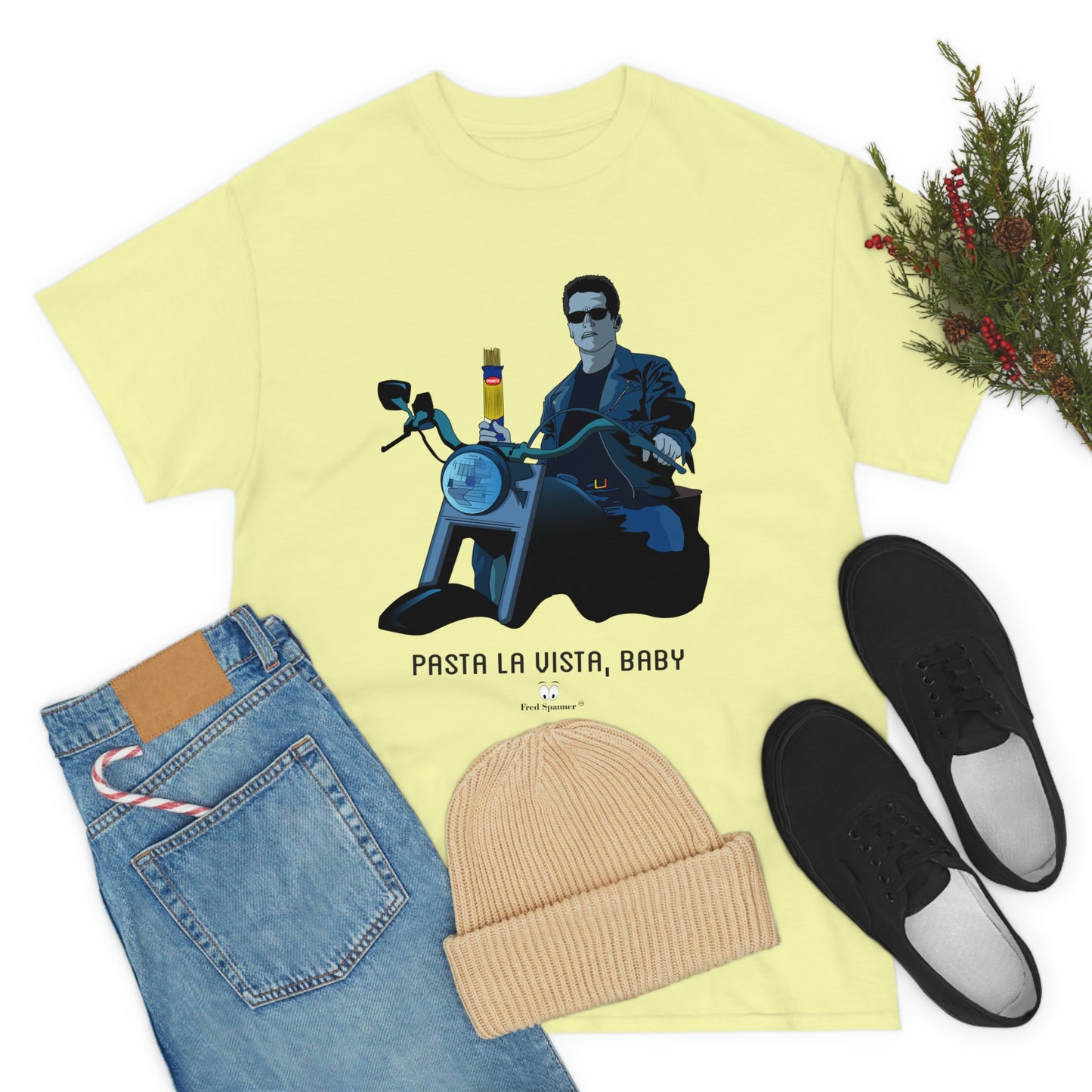 Pasta La Vista, Baby- Heavy Cotton Tee