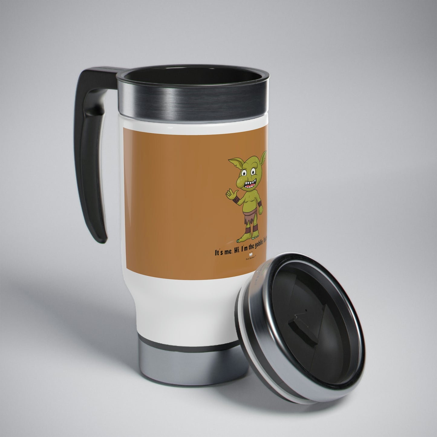 Goblin, Stainless Steel Travel Mug with Handle, 14oz