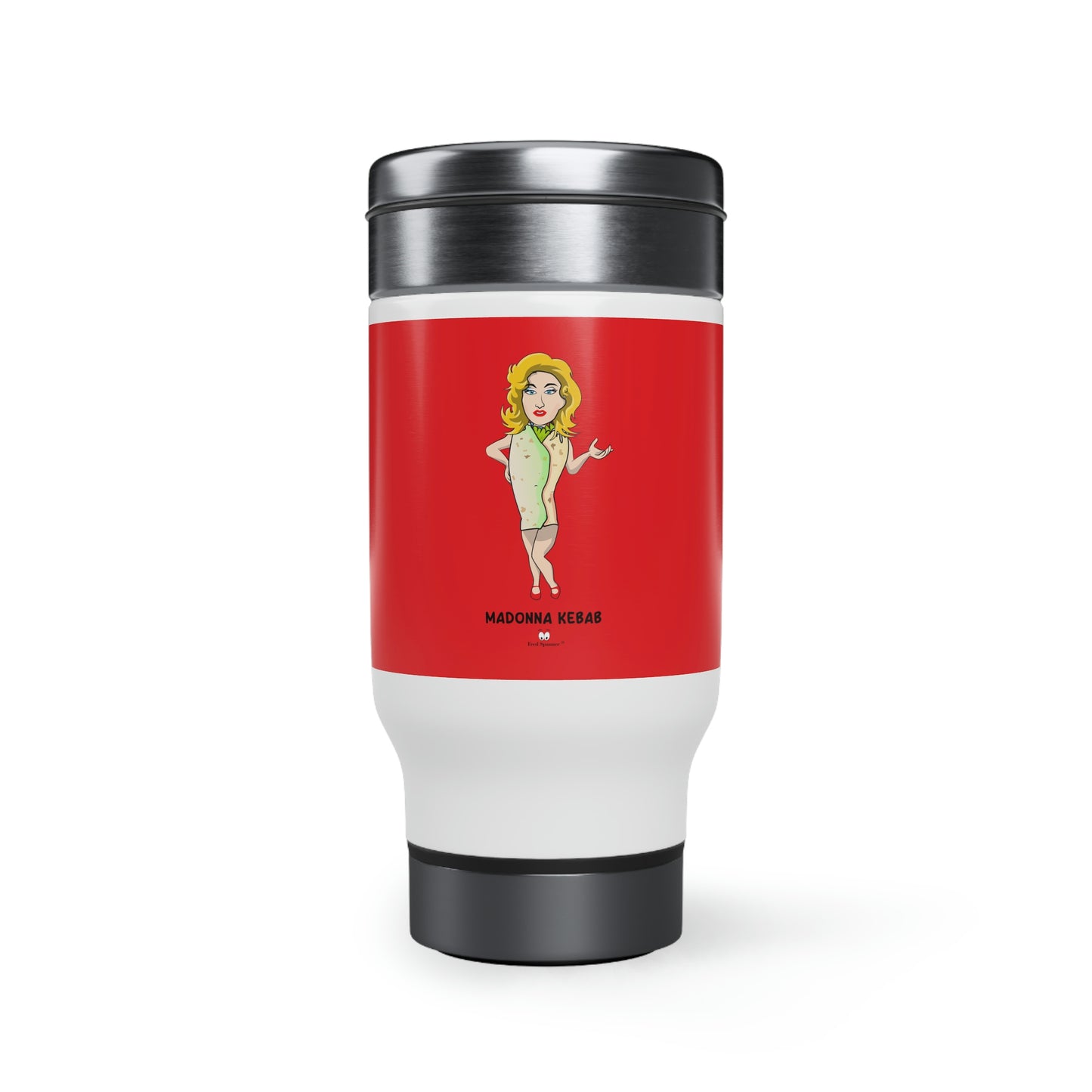 Madonna Kebab Stainless Steel Travel Mug with Handle