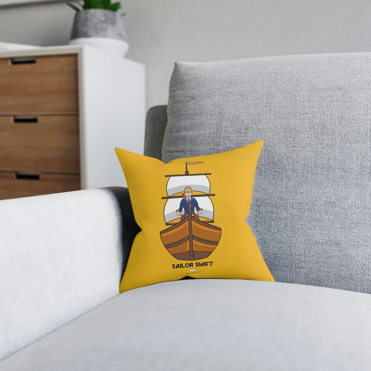Sailor Swift Square Pillow