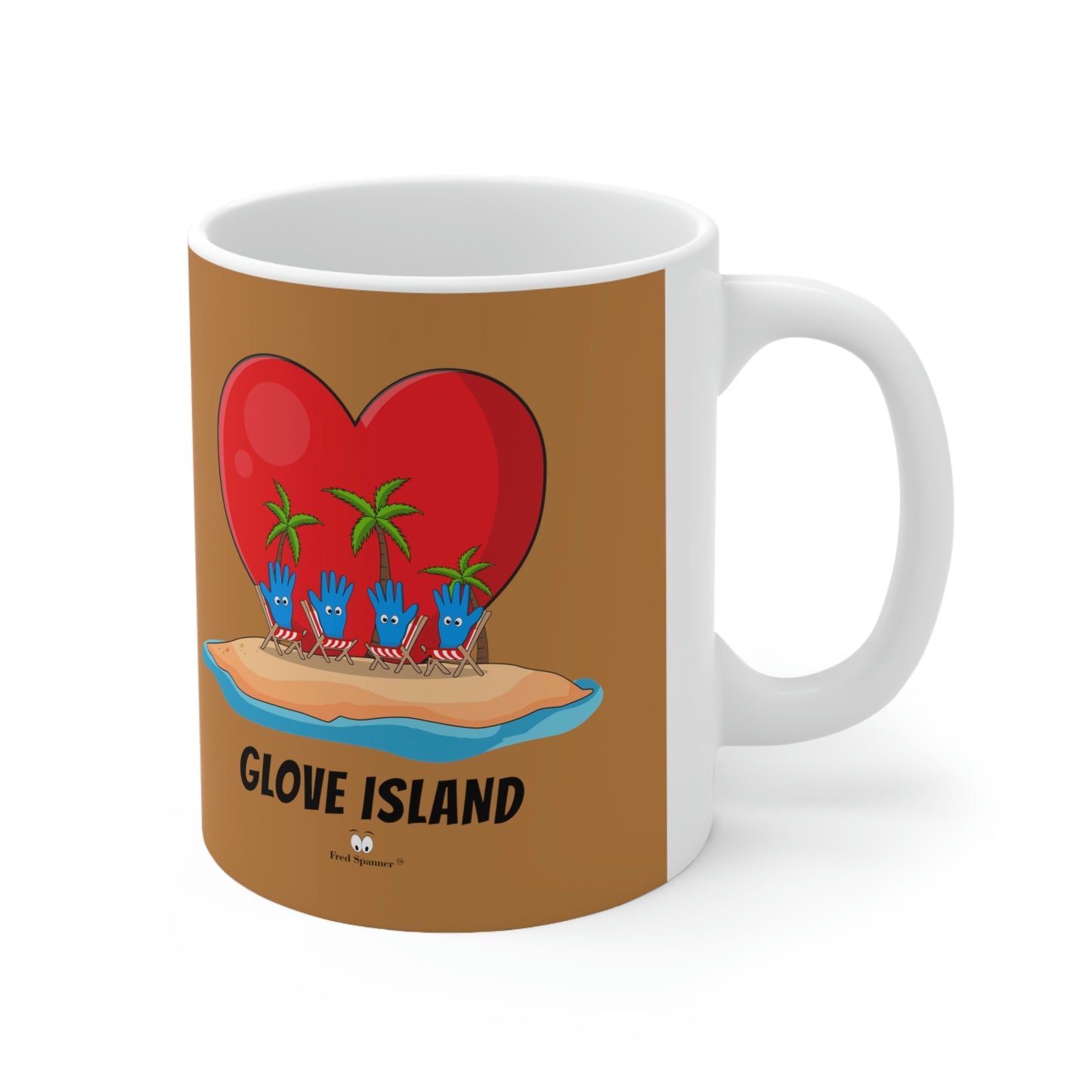 Glove Island Ceramic Coffee Cup