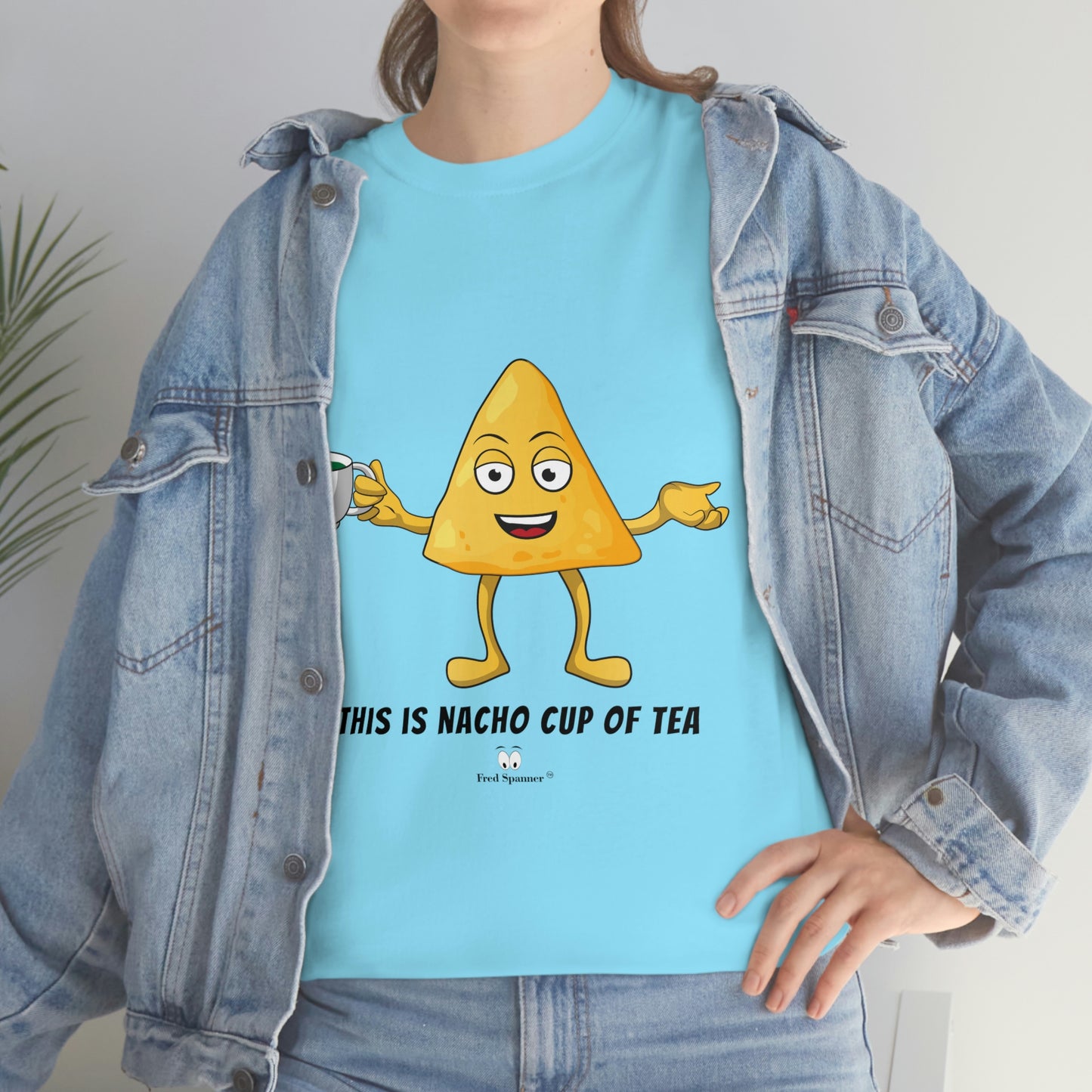 This is nacho cup of tea. Cotton Tee