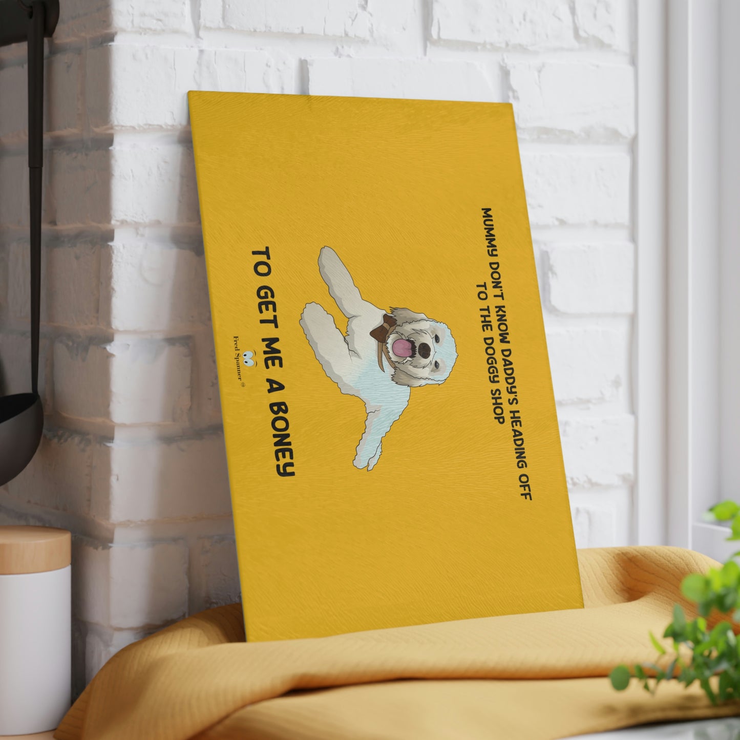 Doggy Shop- Glass Cutting Board