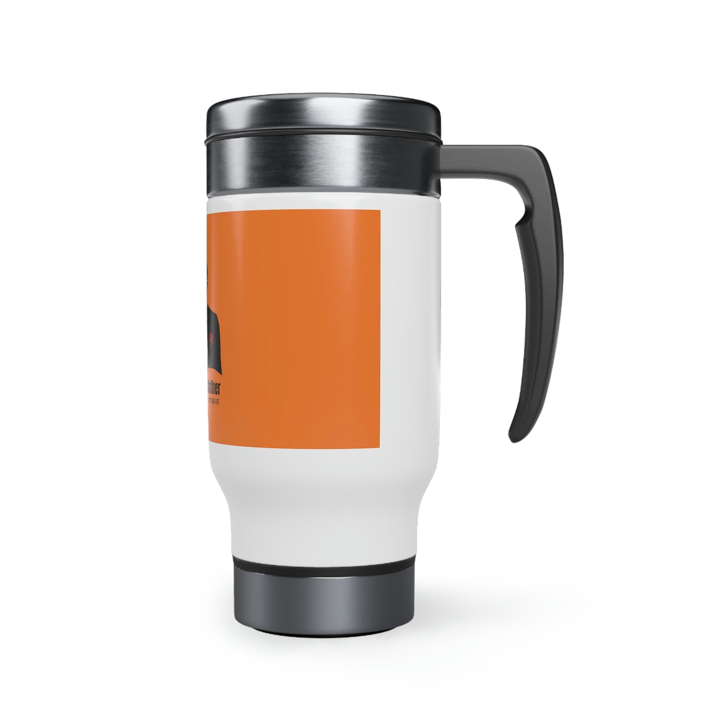 Vegan Godfather Stainless Steel Travel Mug with Handle