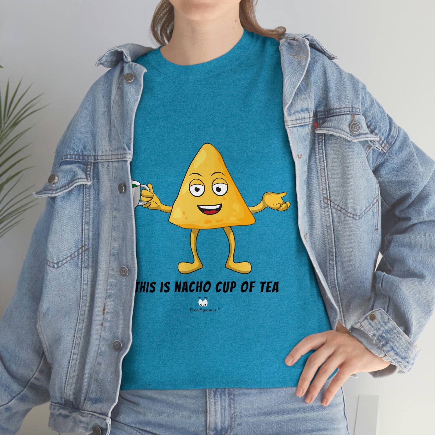 This is nacho cup of tea. Cotton Tee