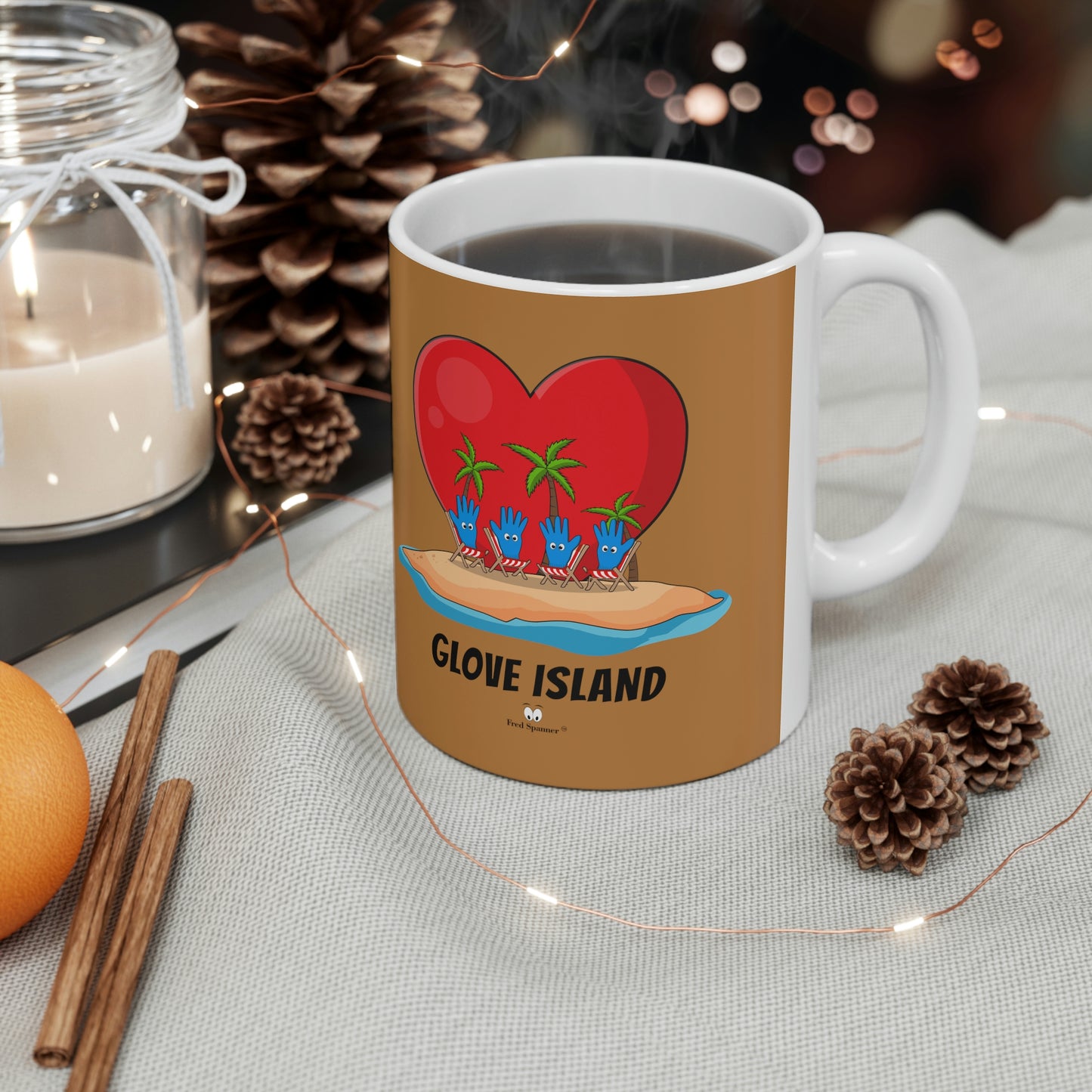 Glove Island Ceramic Coffee Cup