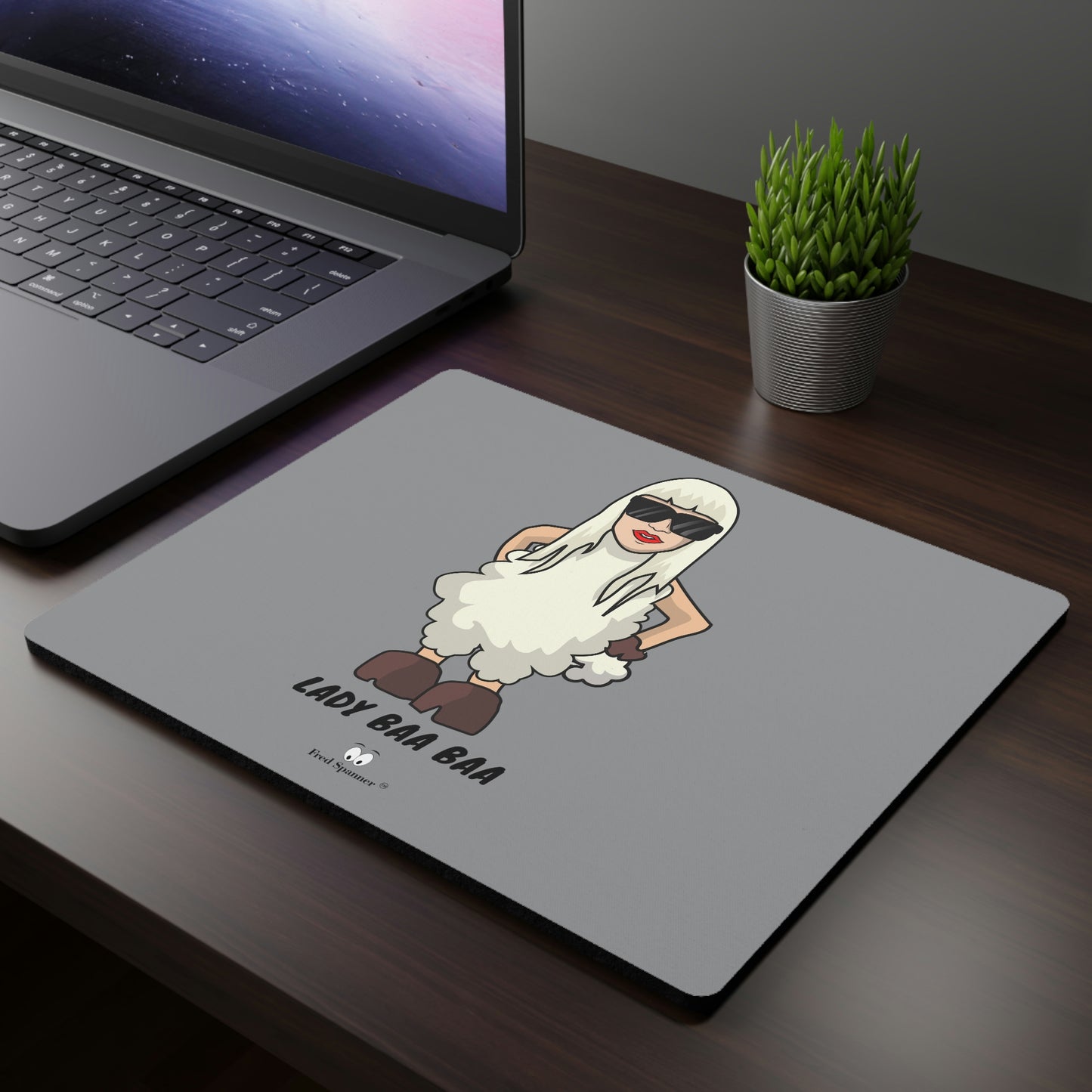 Lady Baa Baa Rectangular Mouse Pad