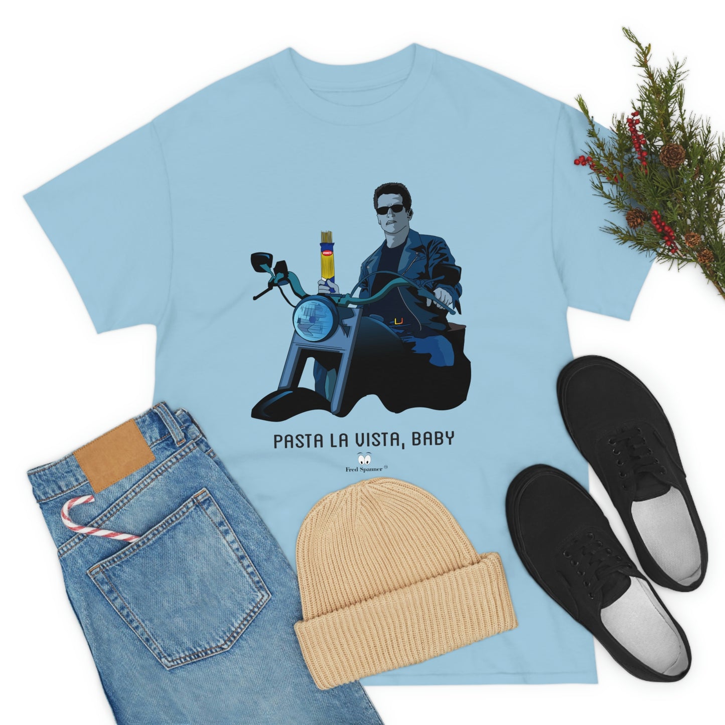 Pasta La Vista, Baby- Heavy Cotton Tee