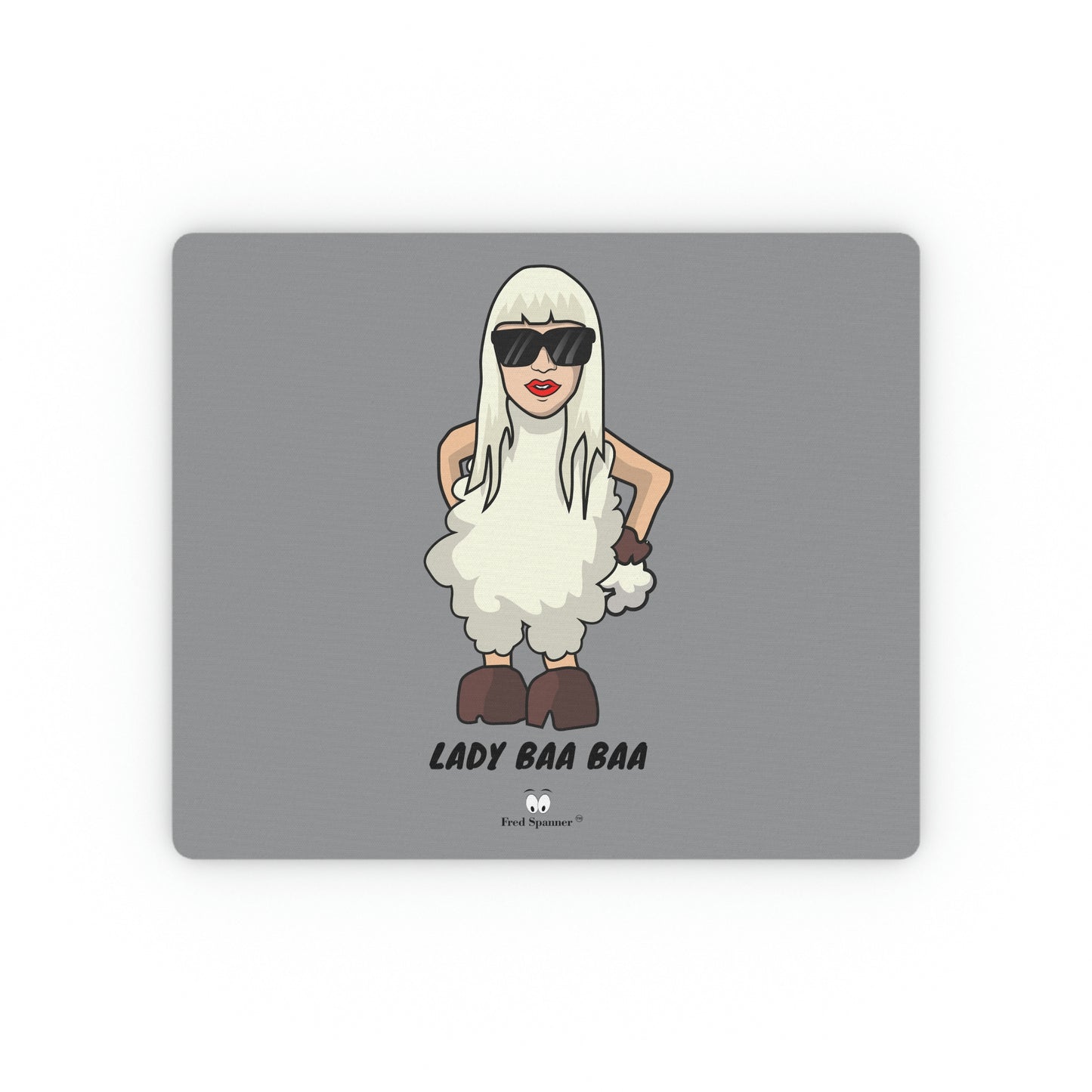 Lady Baa Baa Rectangular Mouse Pad
