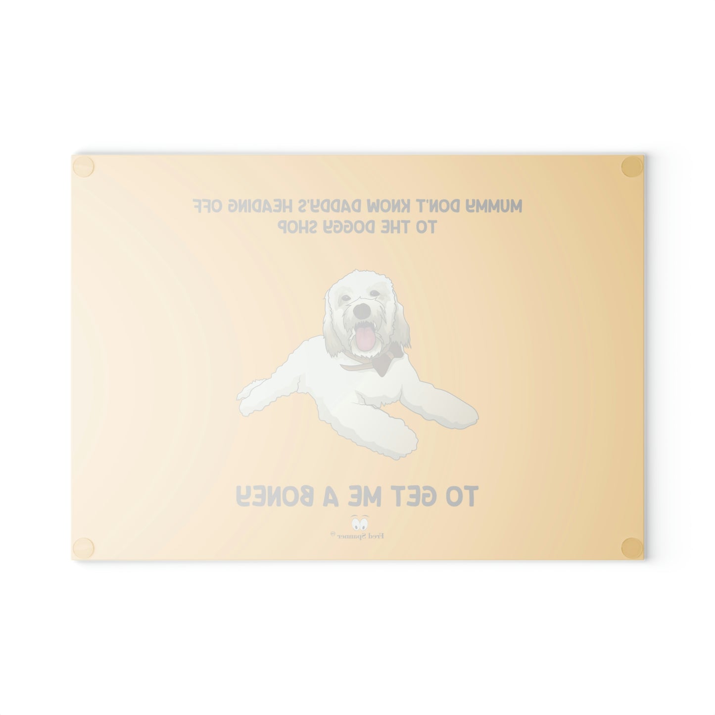 Doggy Shop- Glass Cutting Board