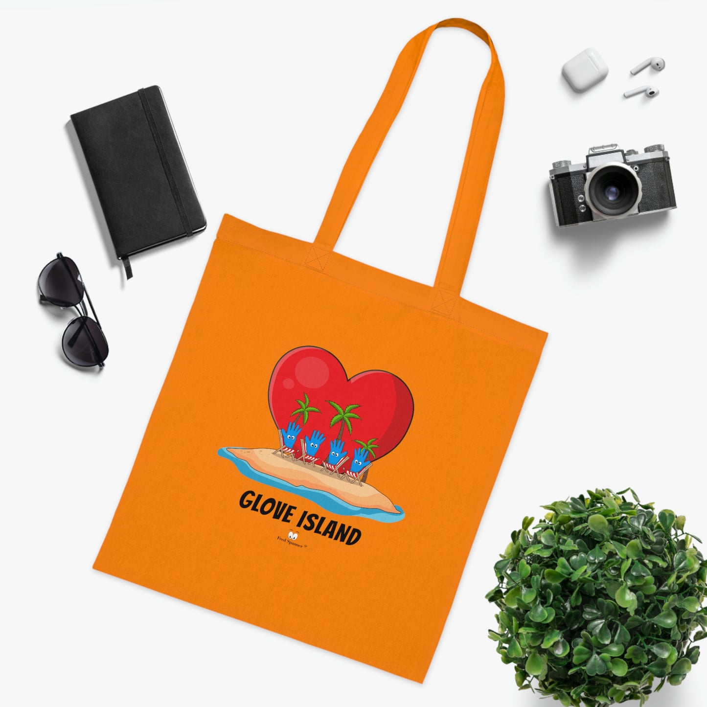 Glove Island- Cotton Tote Bag