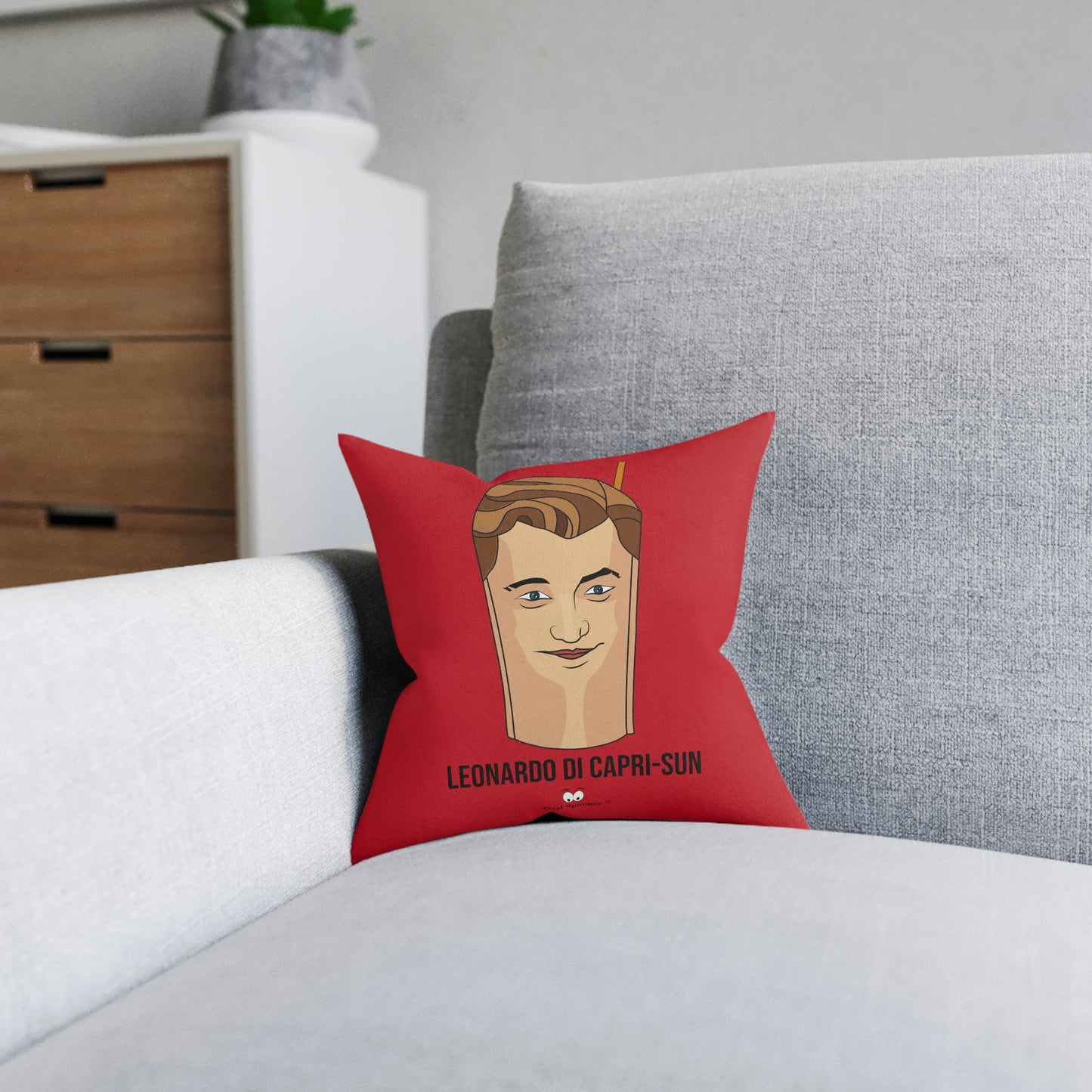 Leonardo Di Capri-Sun Square Pillow