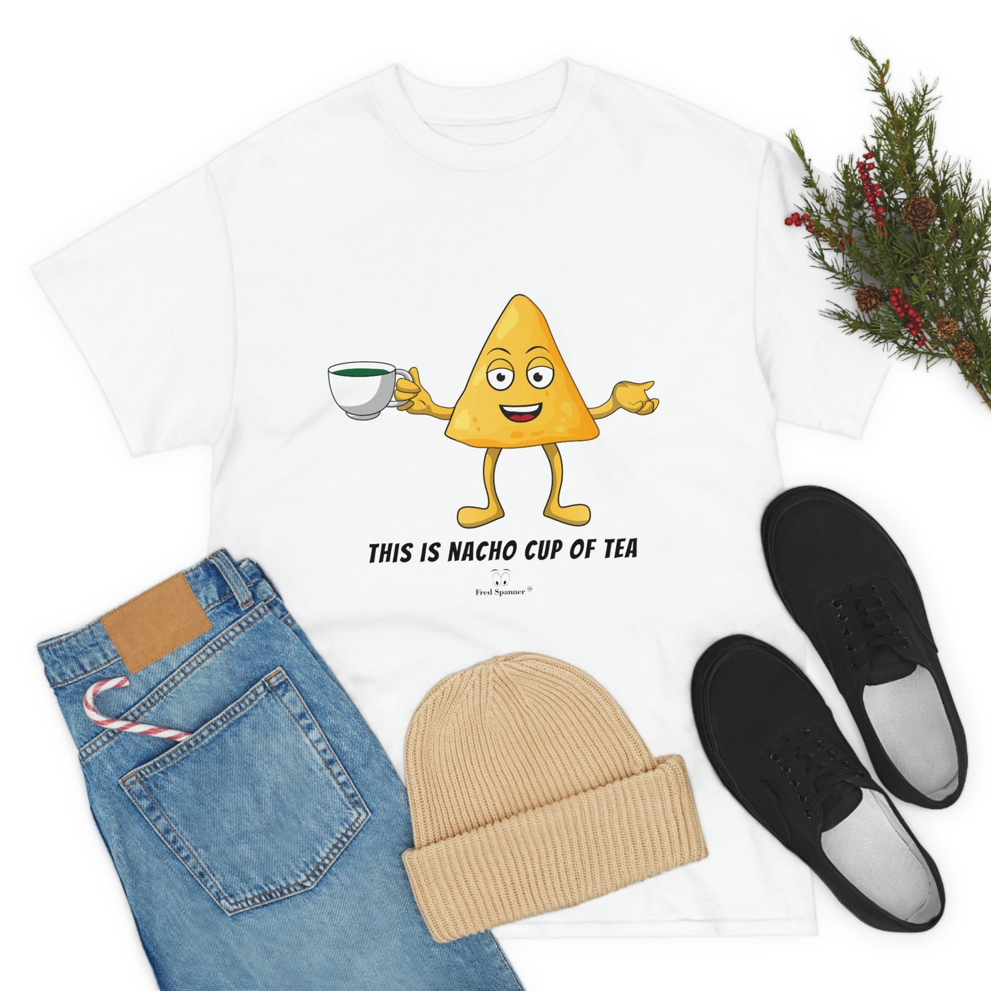 This is nacho cup of tea. Cotton Tee