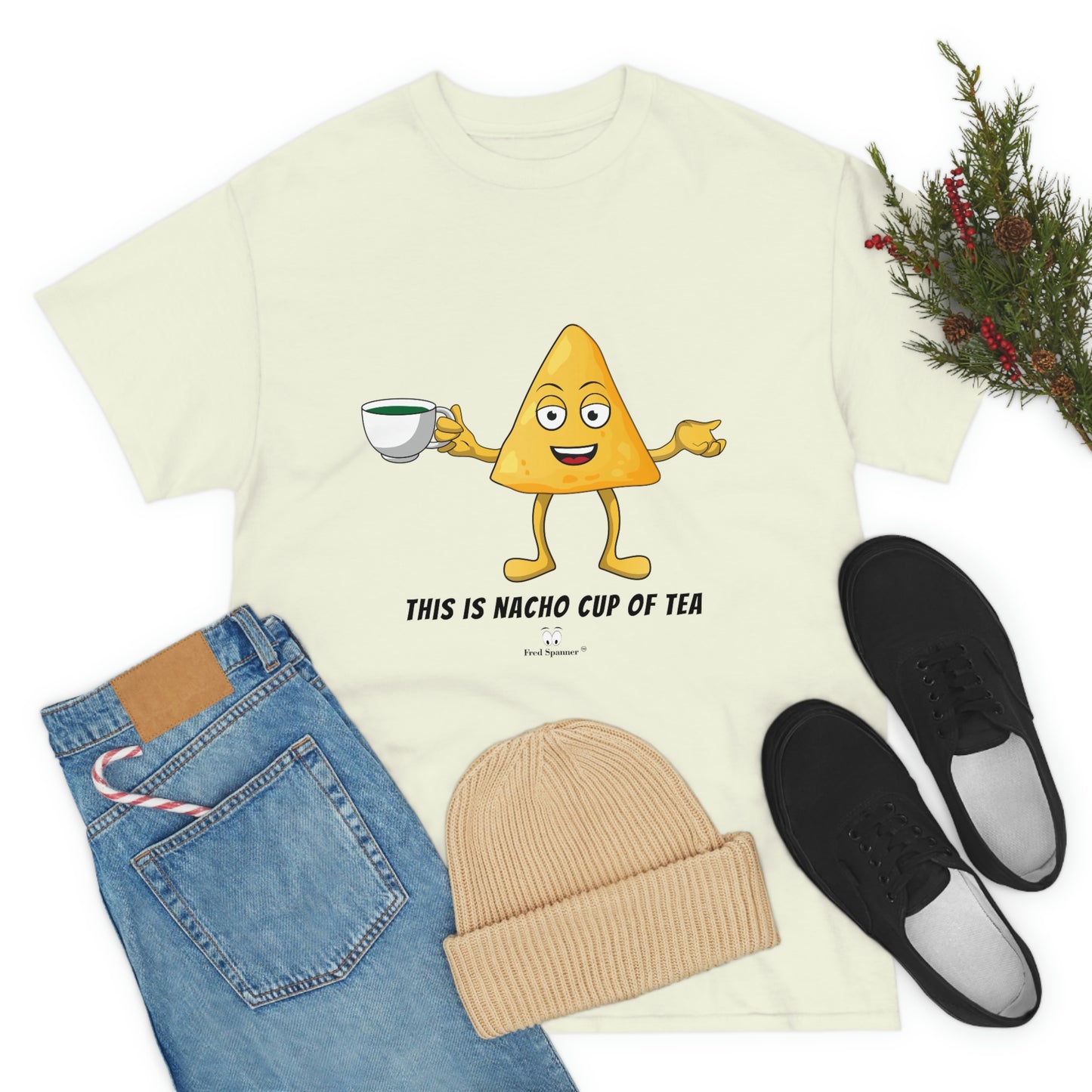 This is nacho cup of tea. Cotton Tee