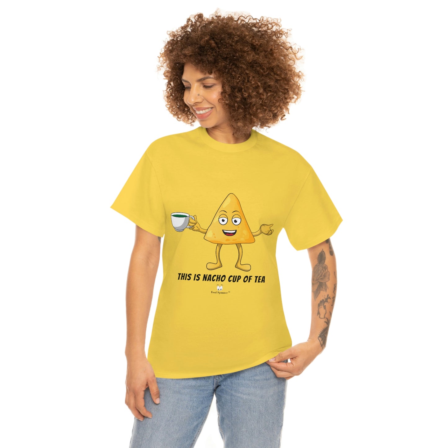 This is nacho cup of tea. Cotton Tee