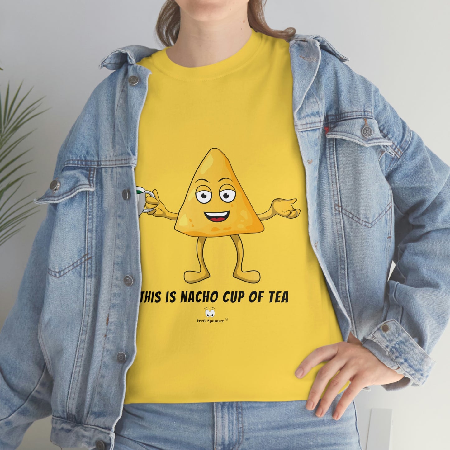 This is nacho cup of tea. Cotton Tee